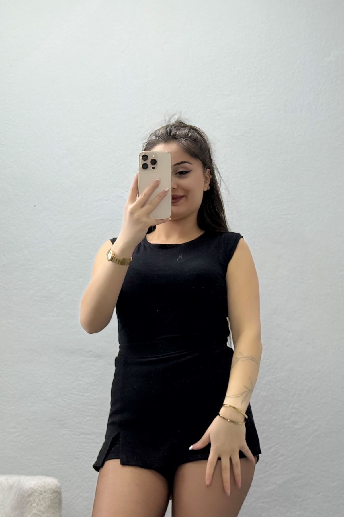 Viskon Kalın Askılı Atlet Siyah - 6600.2127.