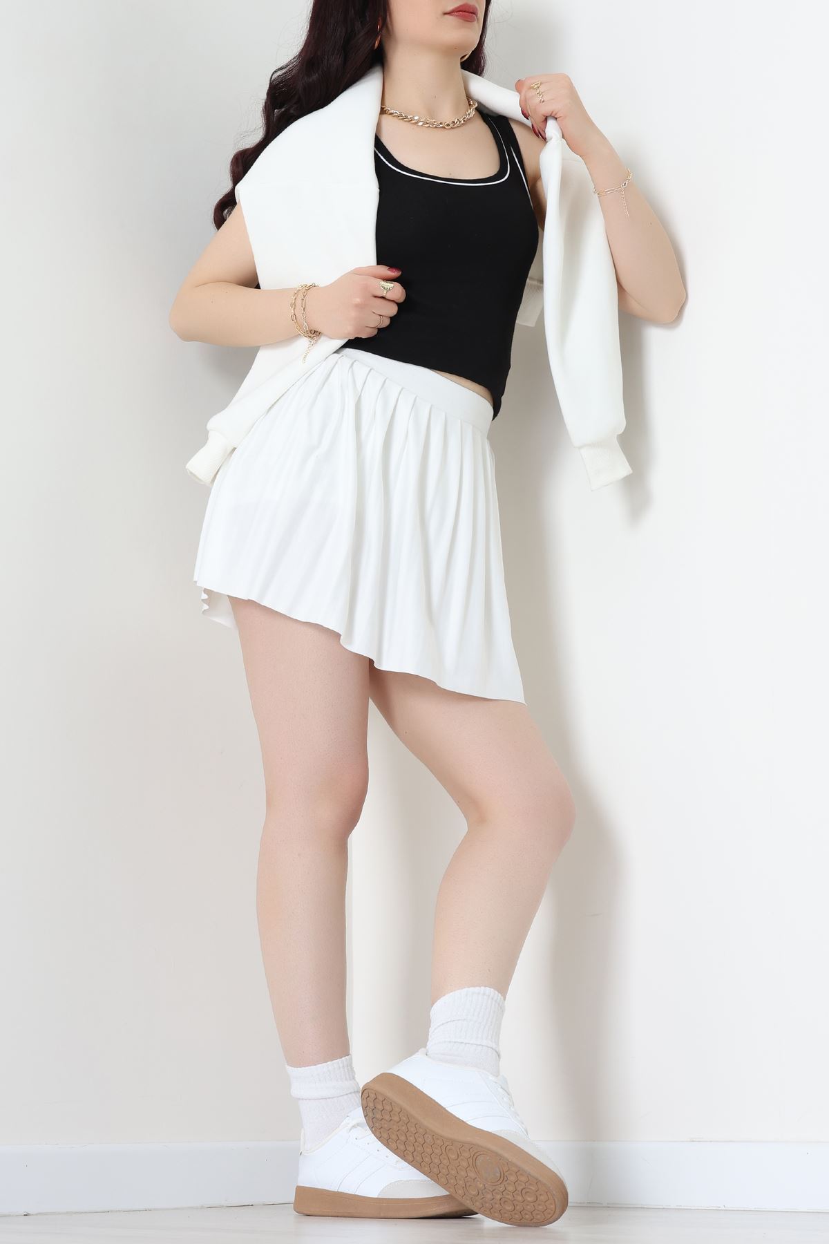 Biye Garnili Kare Yaka Atlet Siyah - 21870.200.