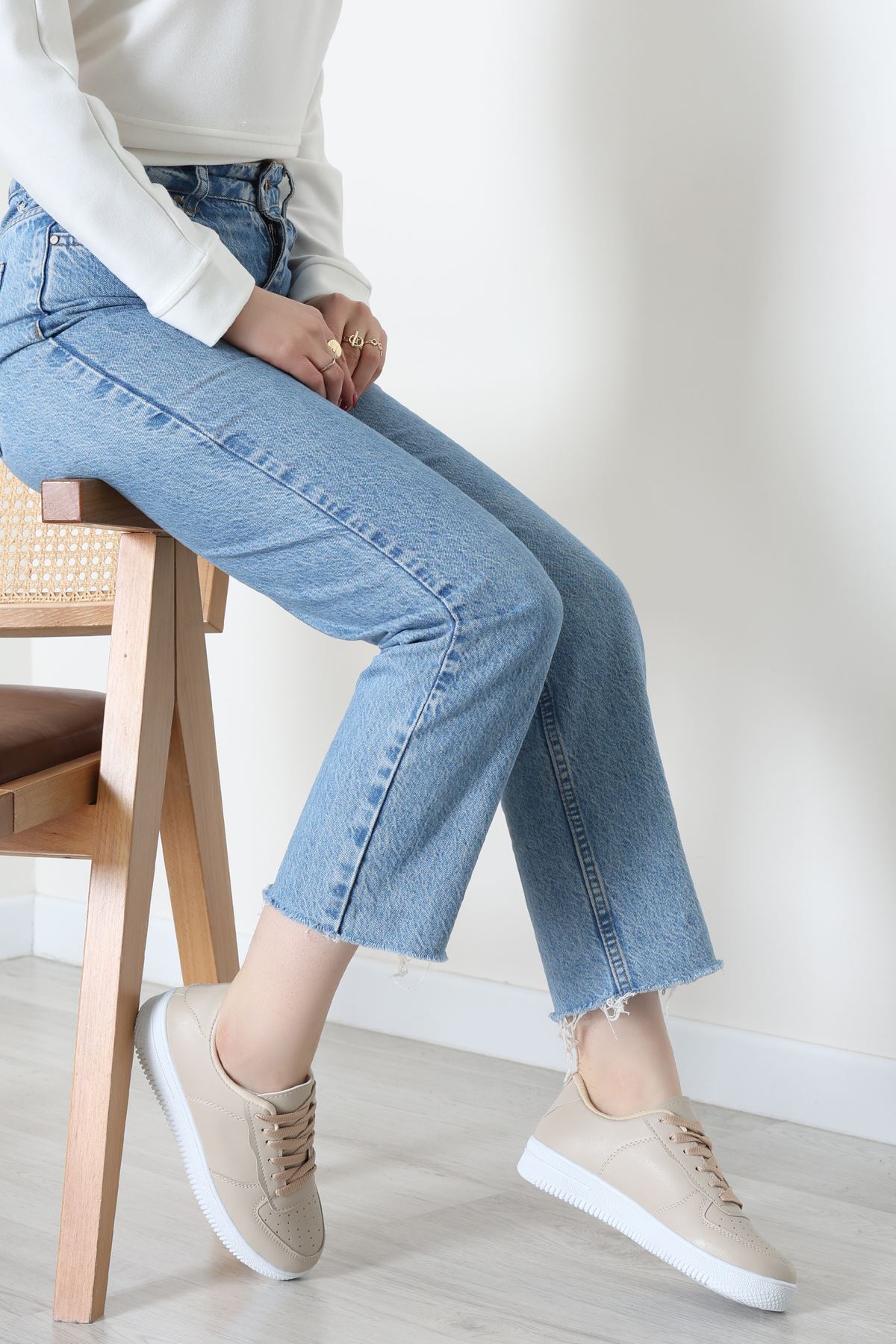 Spor Günlük Ayakkabı Bej - 31676.264.