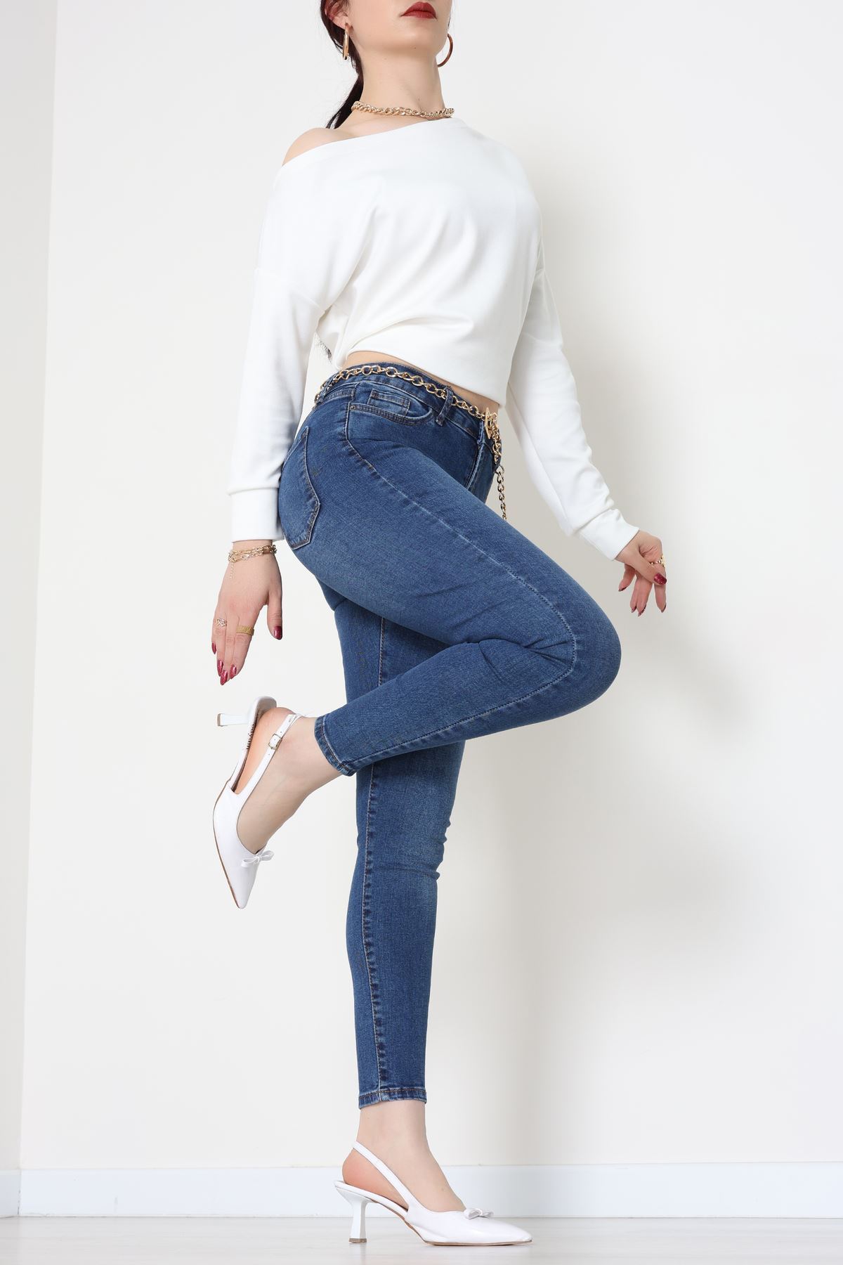 Dar Paça Kot Pantolon Koyumavi - 42900.2128.