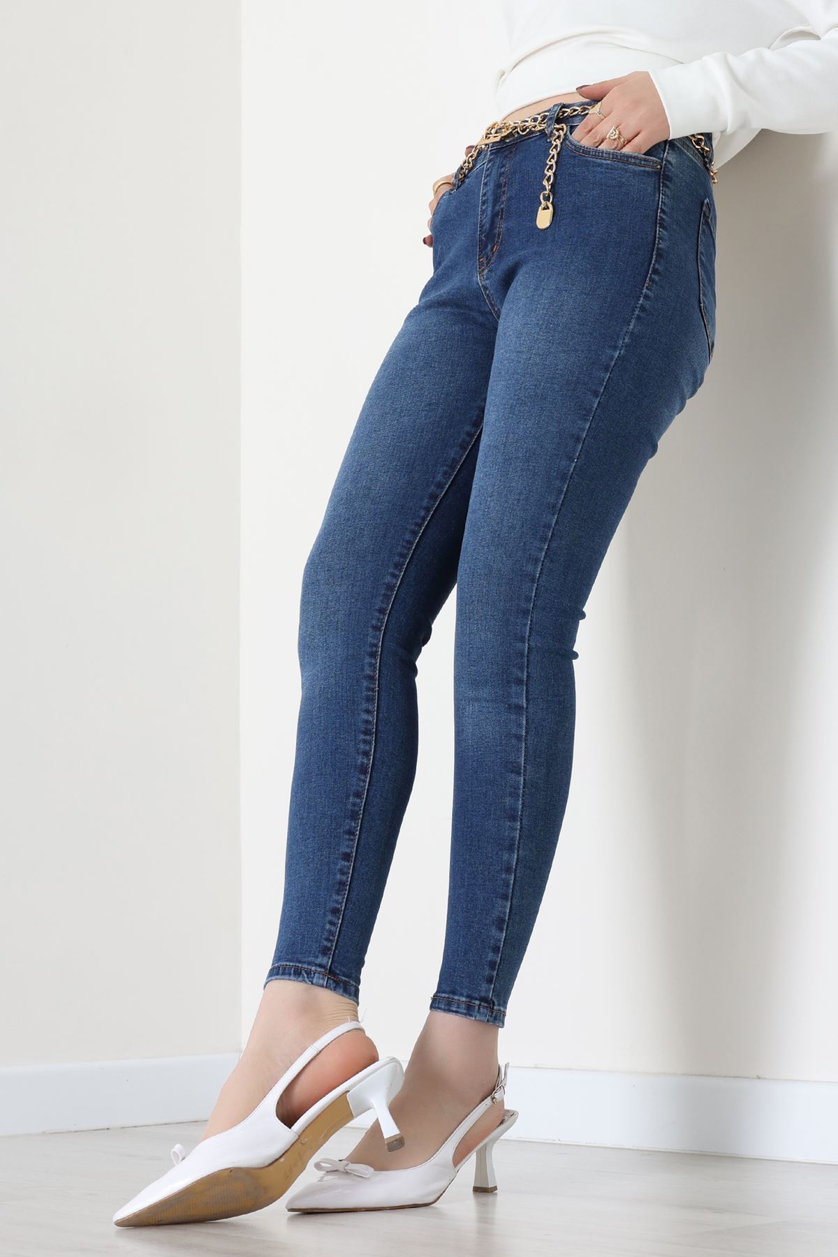 Dar Paça Kot Pantolon Koyumavi - 42900.2128.