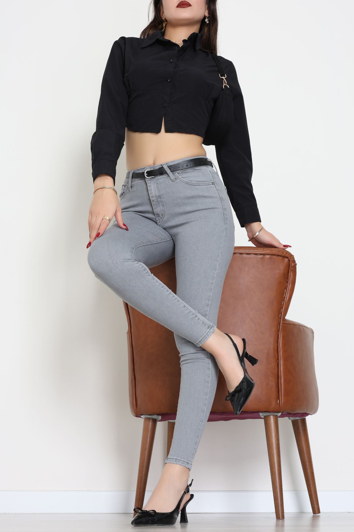 Dar Paça Kot Pantolon Gray1 - 42900.2128.