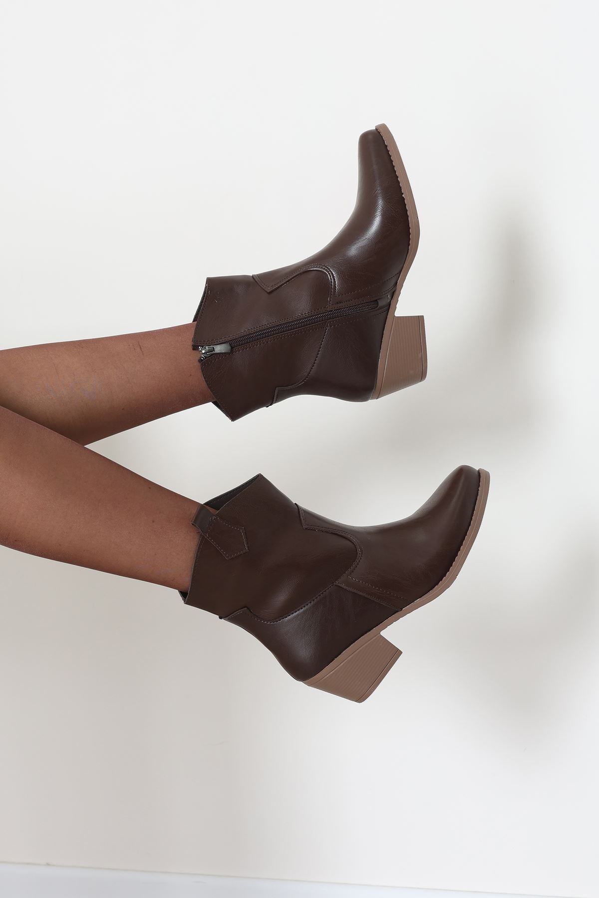 6 Cm Topuklu Bot Kahvederi - 32657.264.