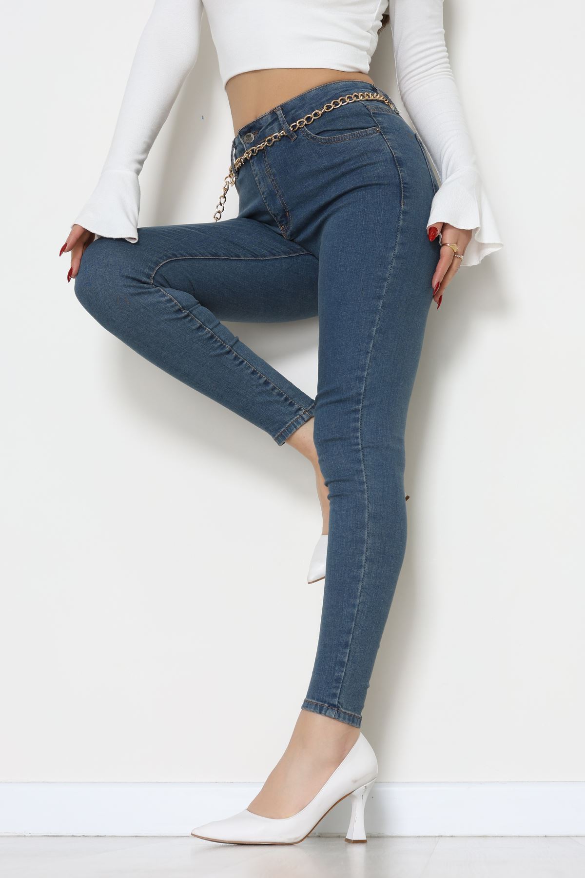 Dar Paça Kot Pantolon Mavitint - 42900.2128.