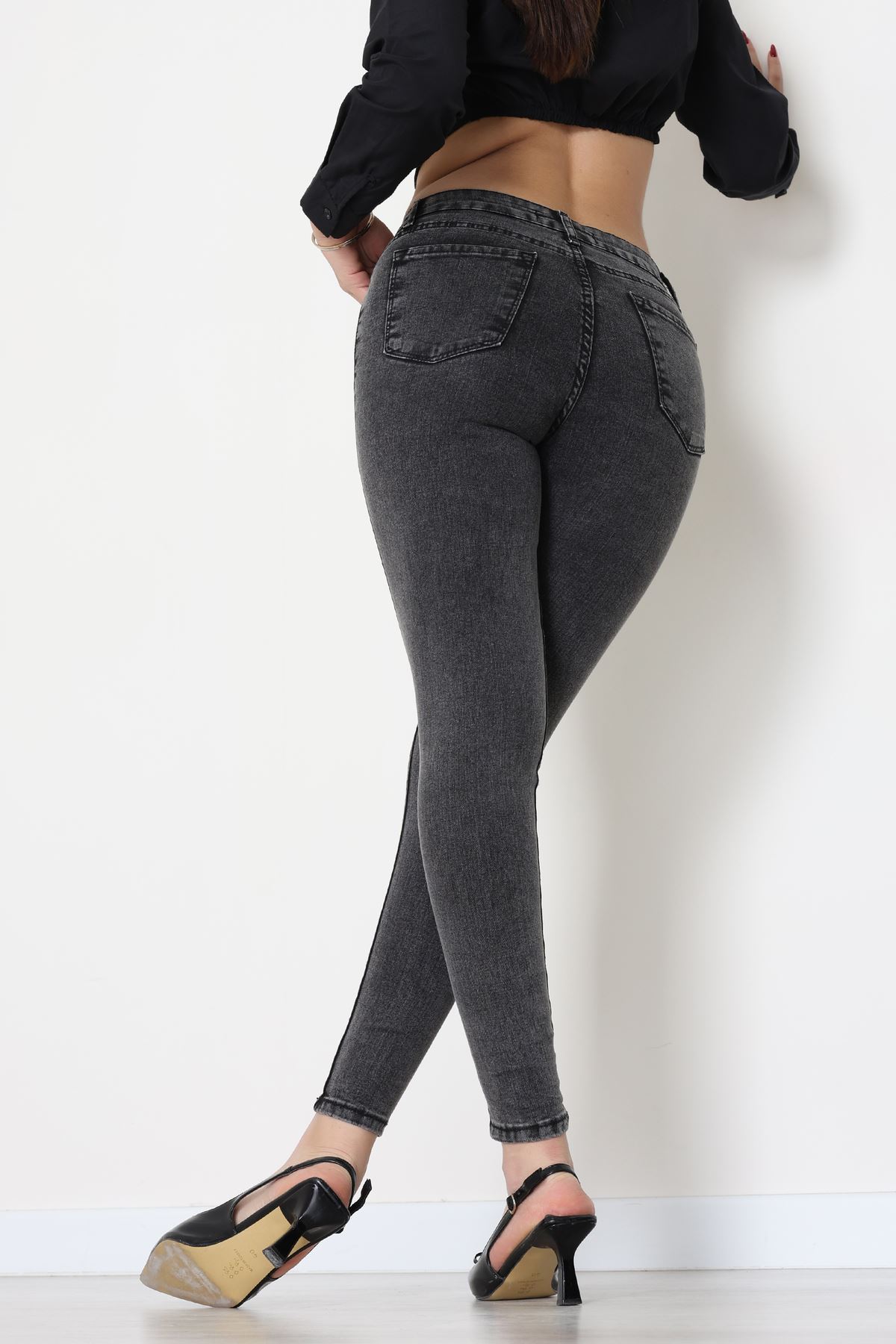 Dar Paça Kot Pantolon Füme - 42902.2128.