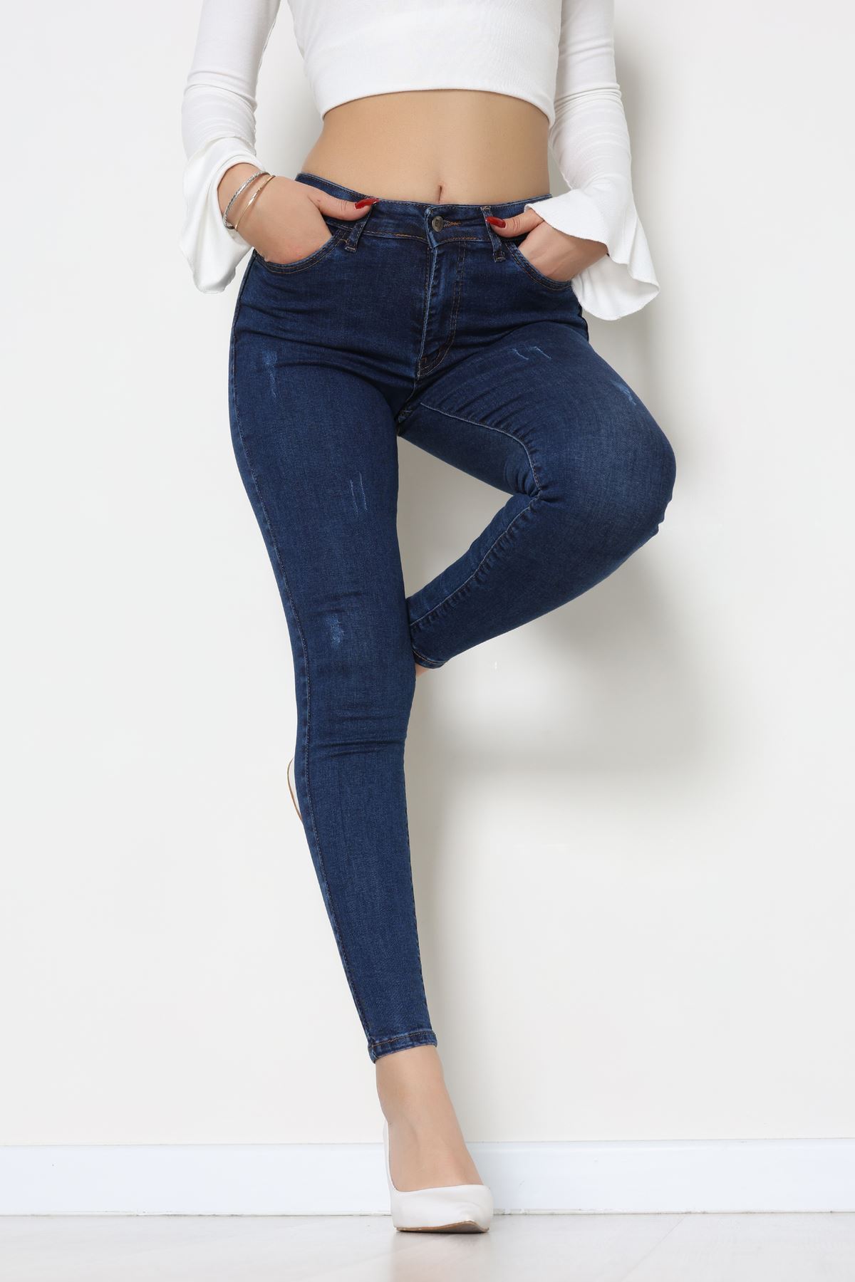 Dar Paça Kot Pantolon Koyumavi - 42902.2128.