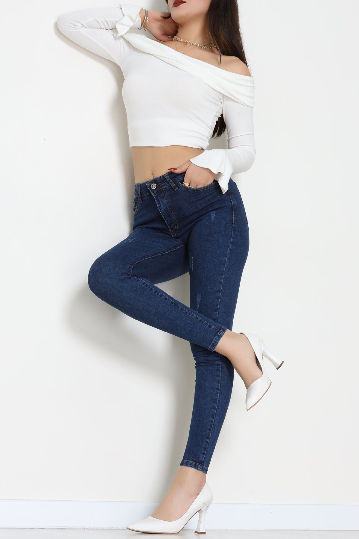 Dar Paça Kot Pantolon Koyumavi - 42902.2128.