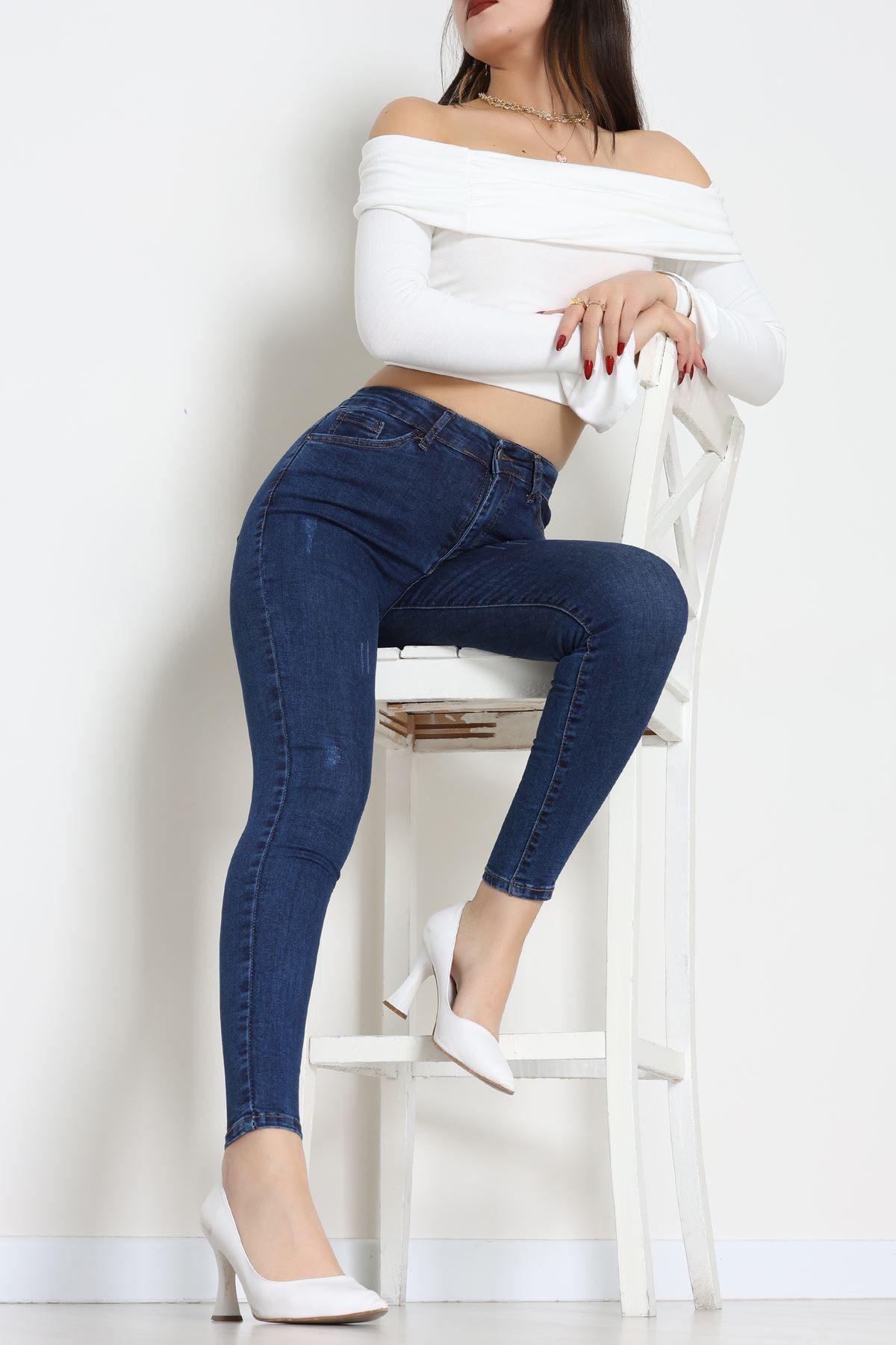 Dar Paça Kot Pantolon Koyumavi - 42902.2128.