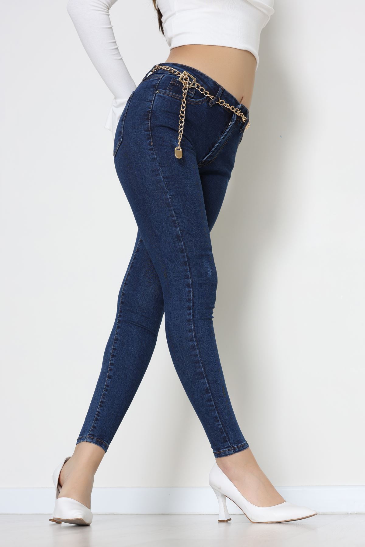 Dar Paça Kot Pantolon Koyumavi - 42902.2128.