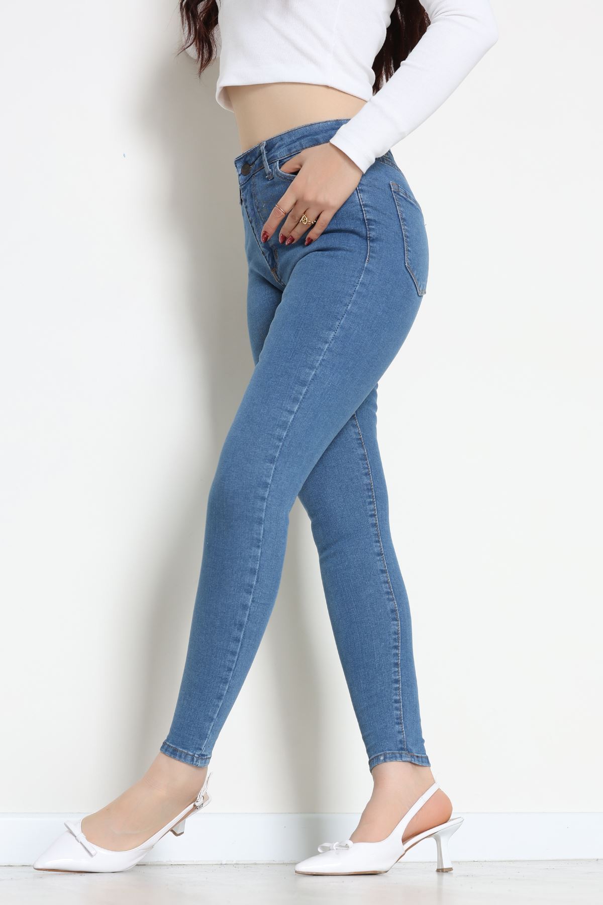 Dar Paça Kot Pantolon Mavi1 - 42901.2128.