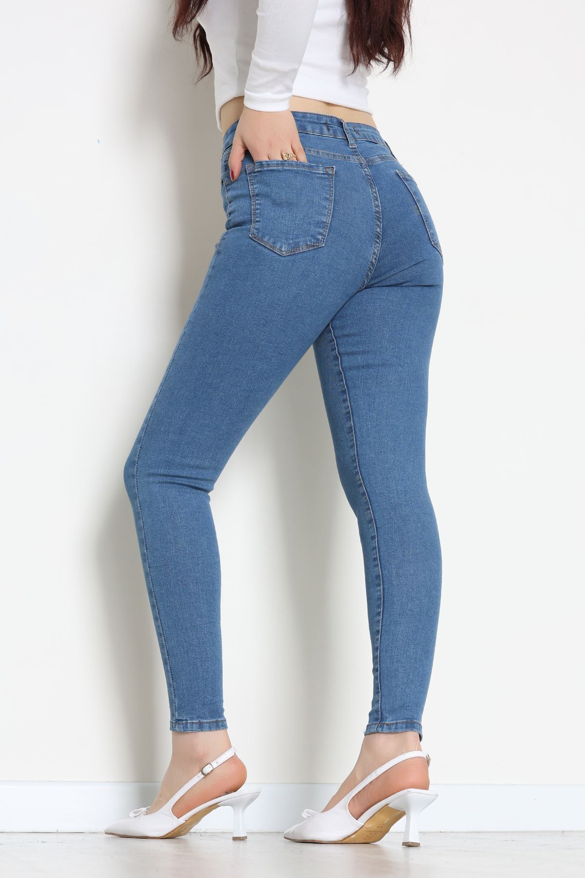 Dar Paça Kot Pantolon Mavi1 - 42901.2128.