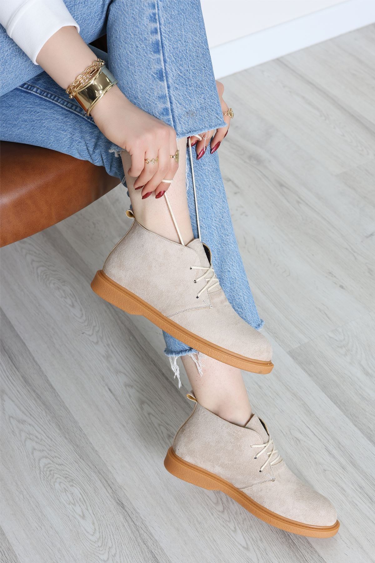 Bağcıklı Bot Süetbej - 32660.264.