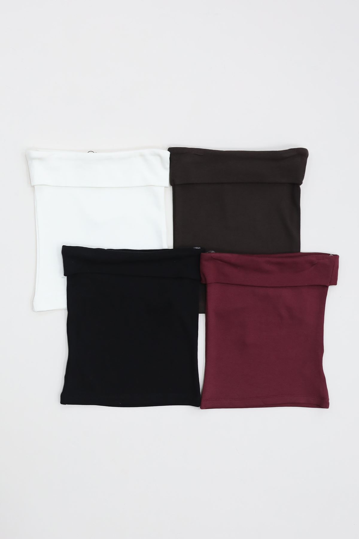 Likralı Straplez Ribana Atlet Kahve - 21922.200.