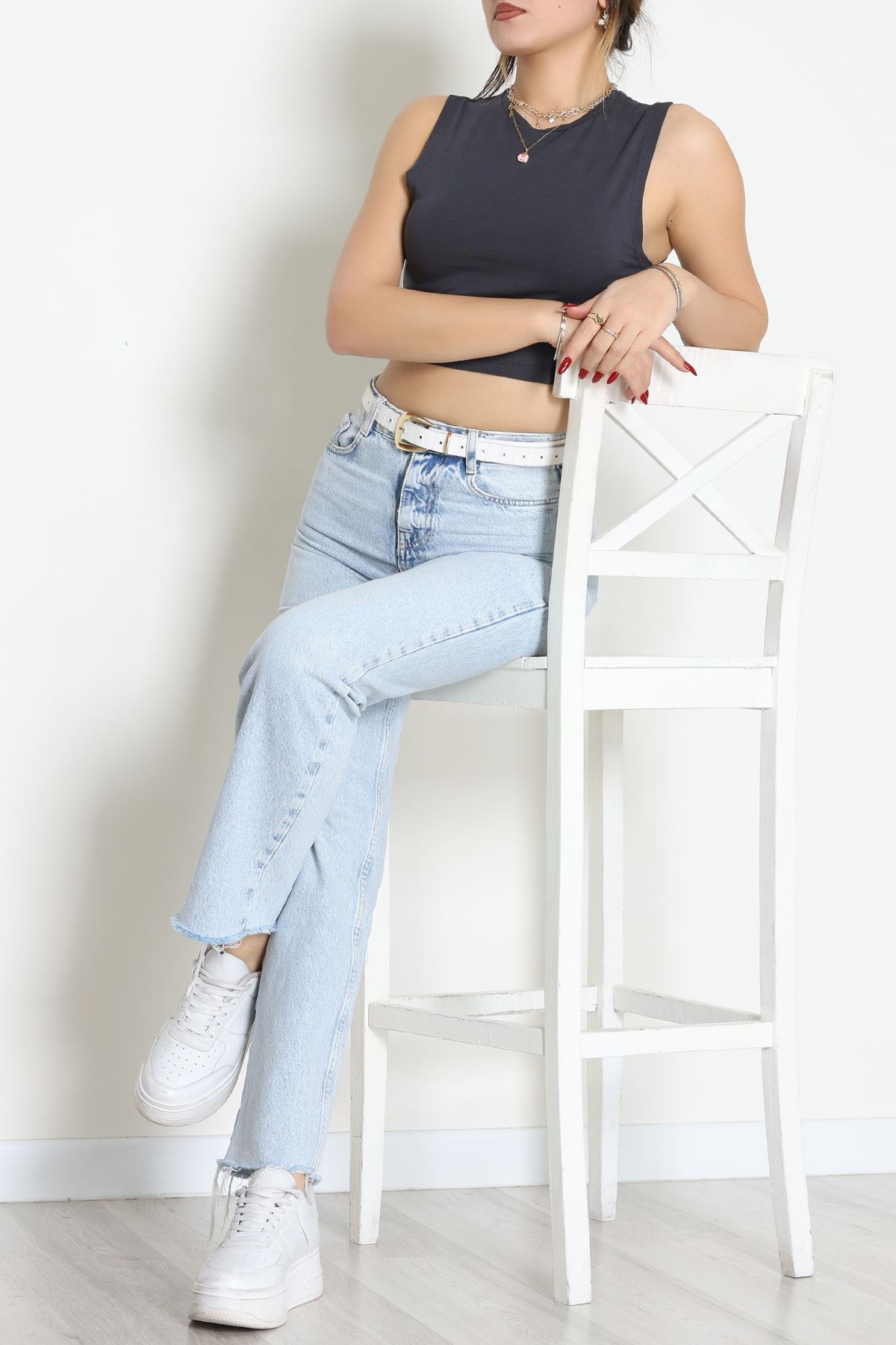 Kolsuz Crop Geniş Atlet Füme - 21755.200.