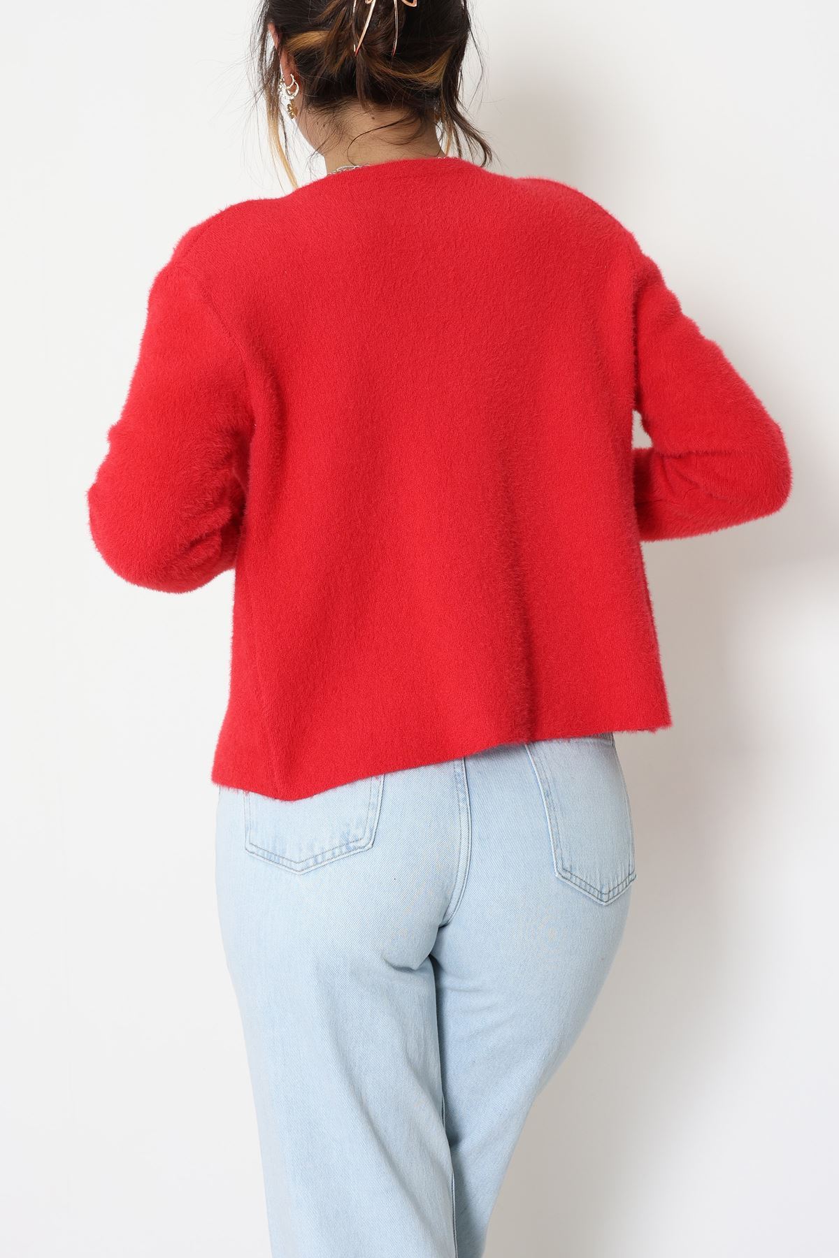 Yumuşak Dokulu Hırka Kırmızı - 70884.1765.