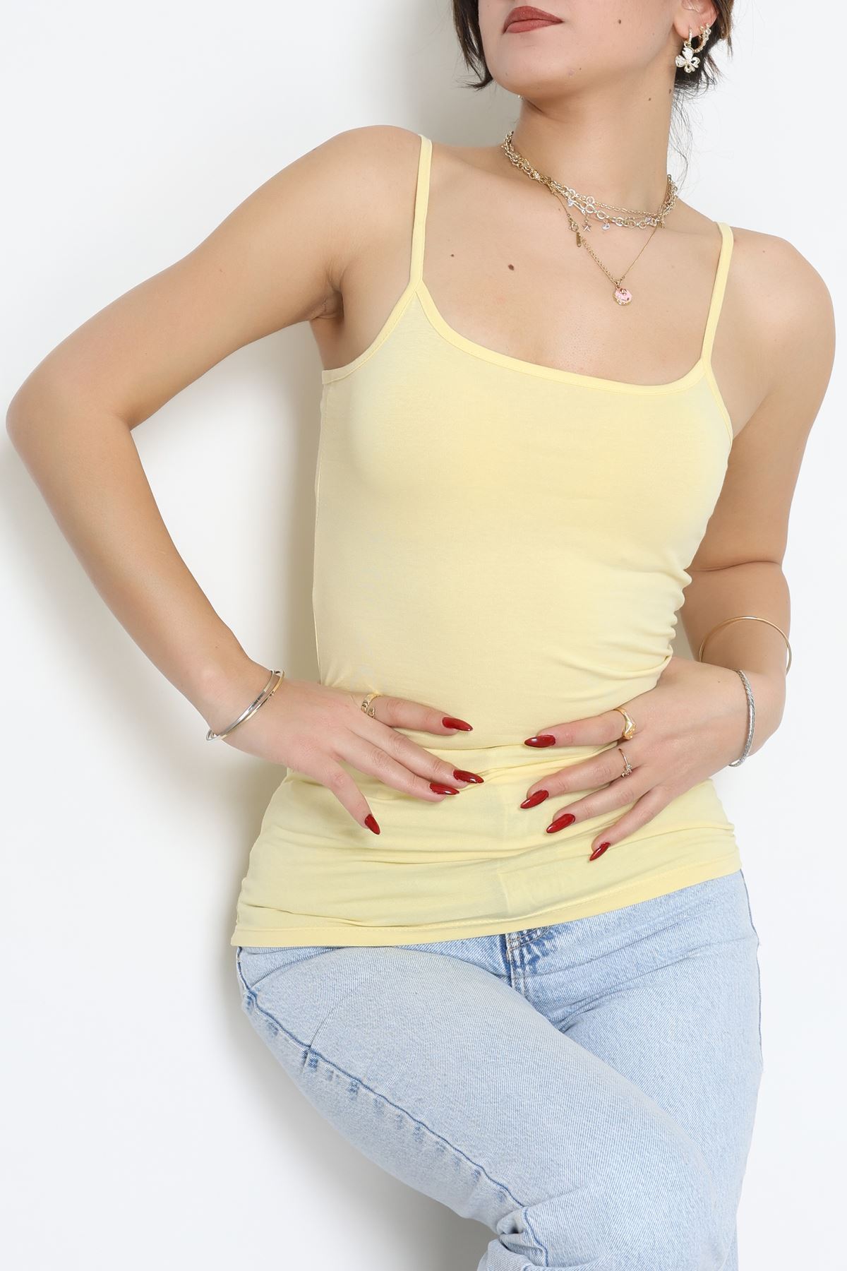 İp Askılı Atlet Sarı - 19056.200.