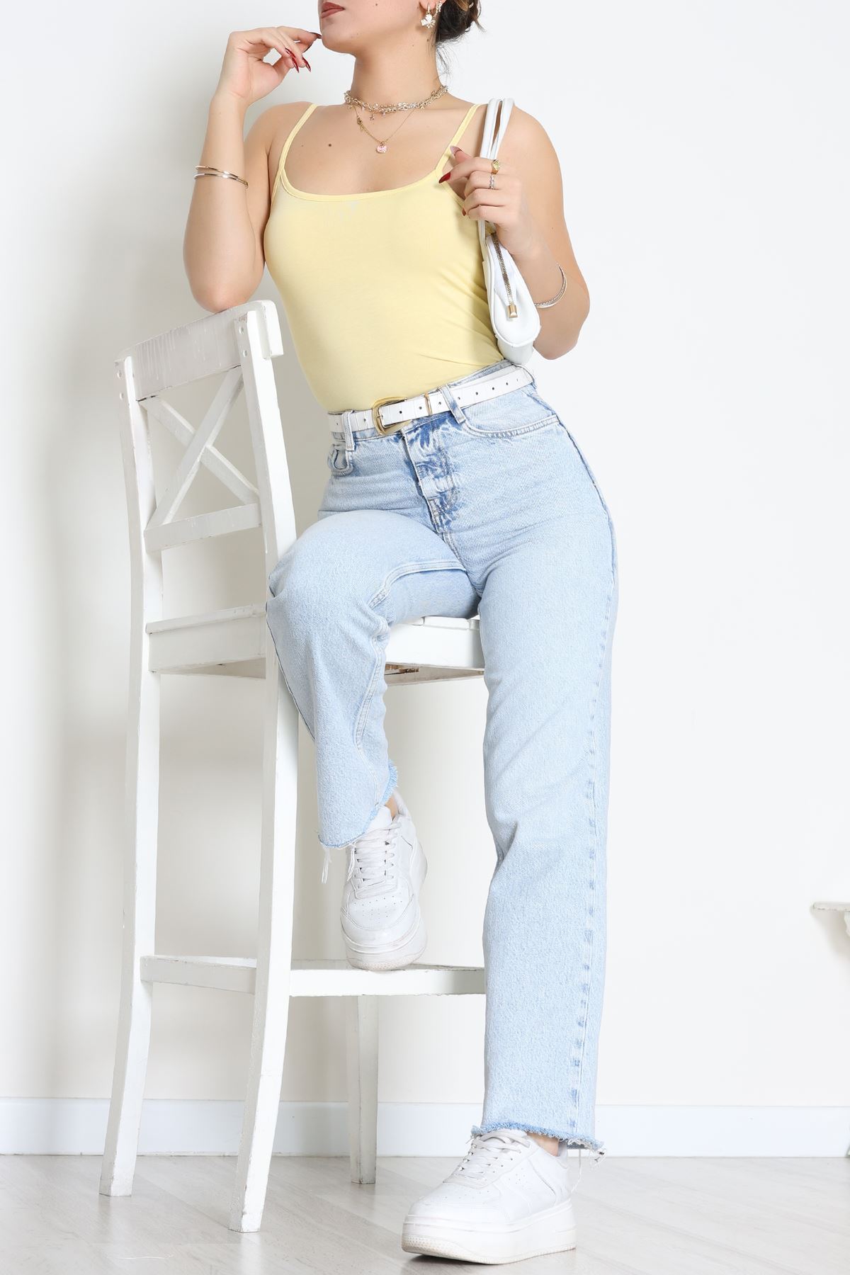 İp Askılı Atlet Sarı - 19056.200.