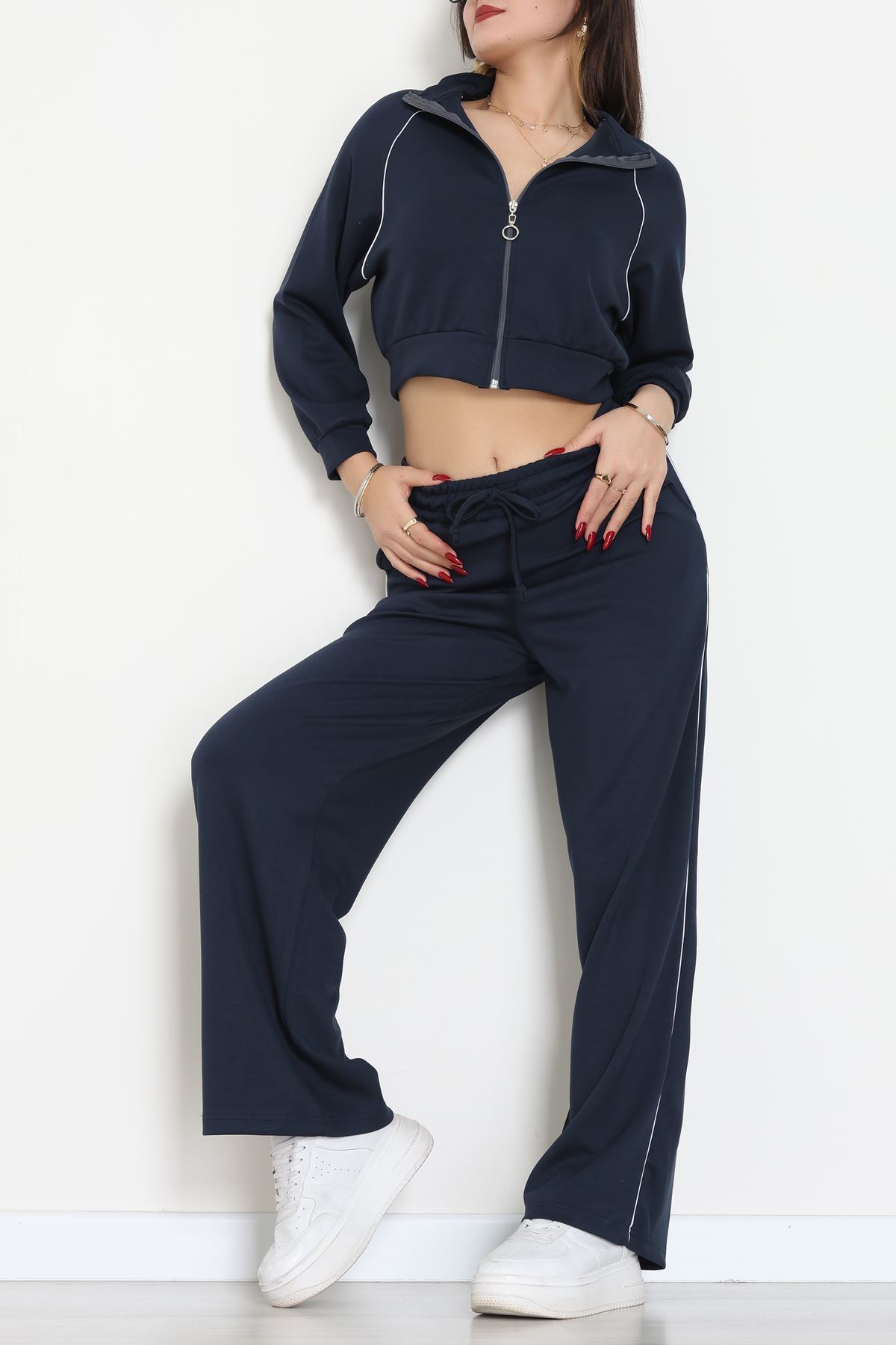 Biyeli Crop Eşofman Takımı Laci - 4130.1247.