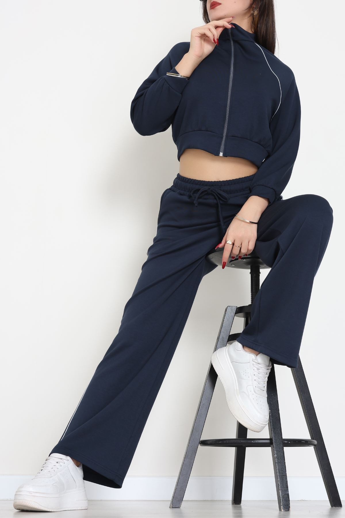 Biyeli Crop Eşofman Takımı Laci - 4130.1247.