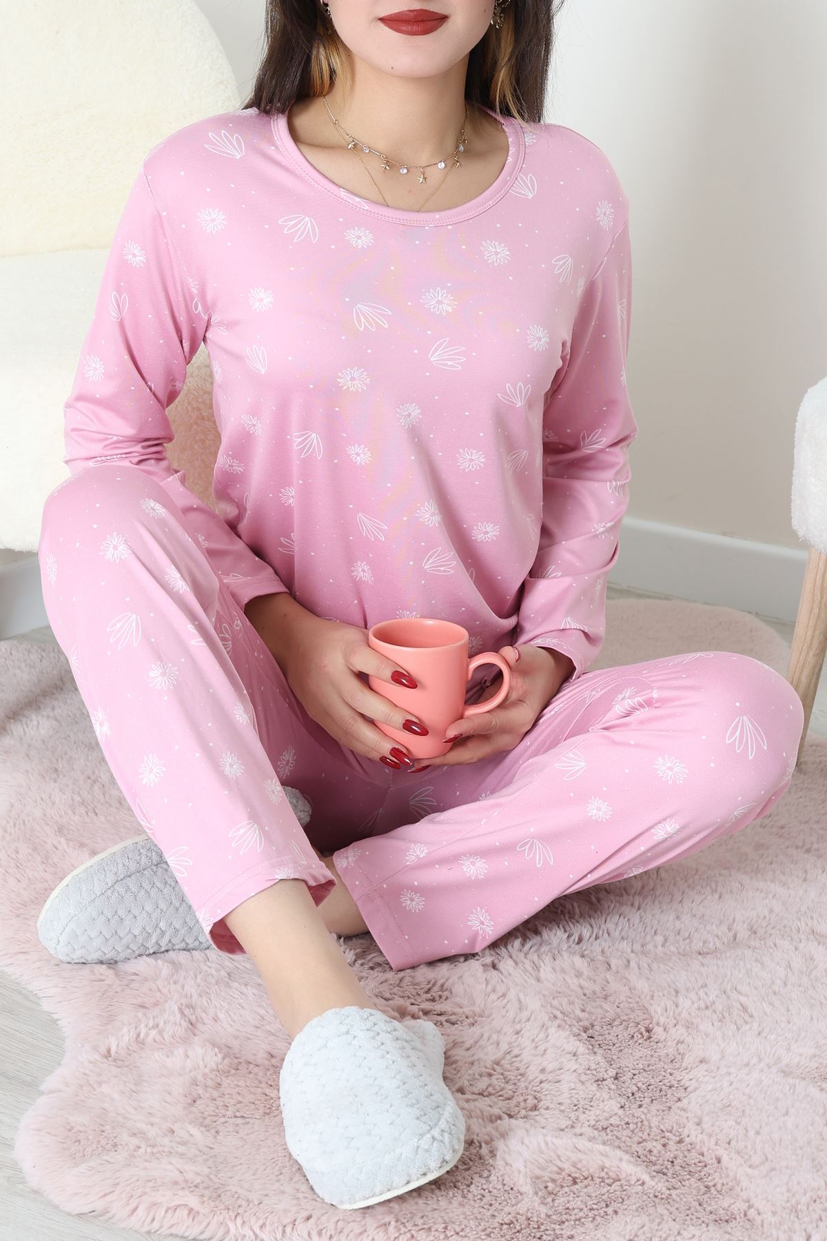 Sandy Alt Üst Aynı Pijama Takımı Açıkpembe - 52166.1048.