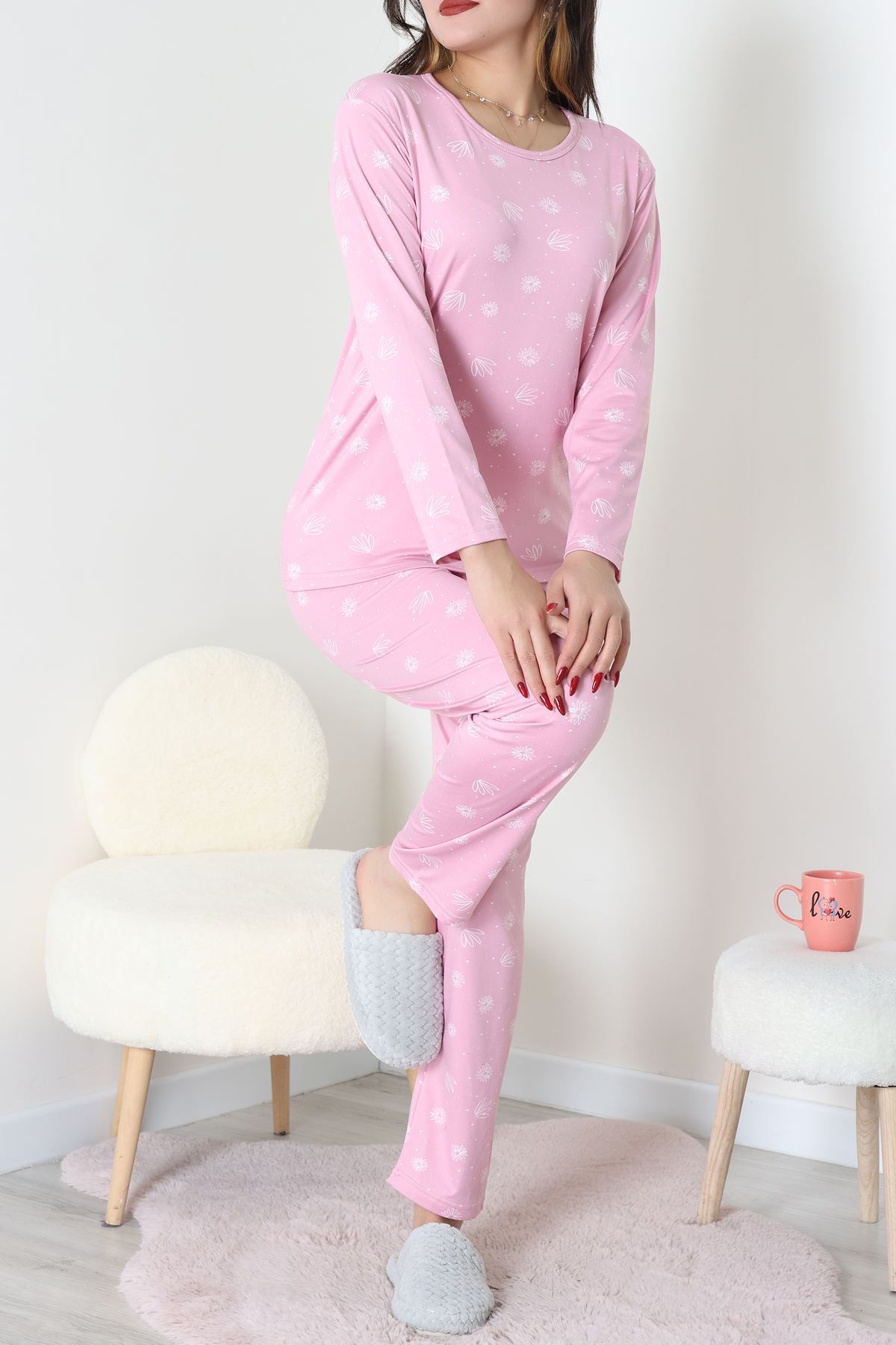 Sandy Alt Üst Aynı Pijama Takımı Açıkpembe - 52166.1048.