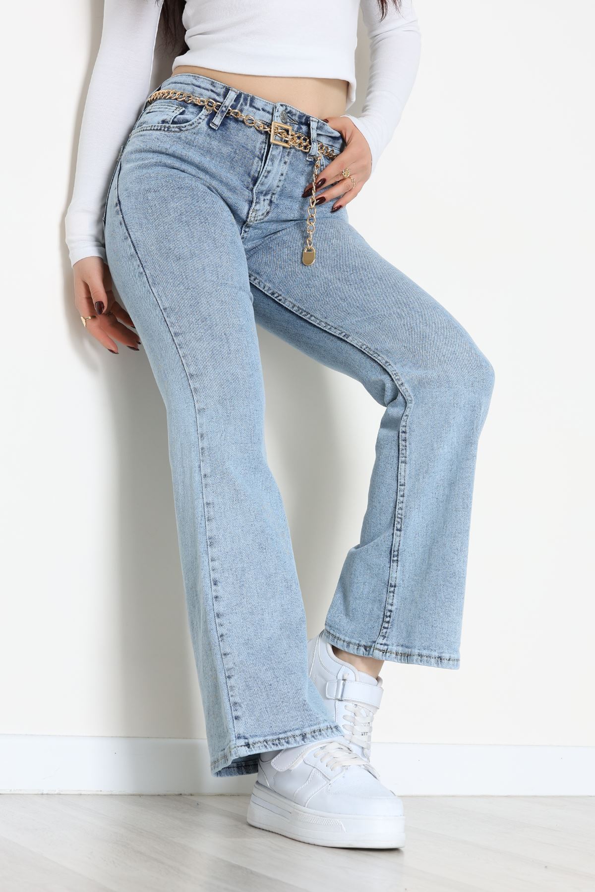 İspanyol Kot Pantolon Buzmavi - 31811.2059.