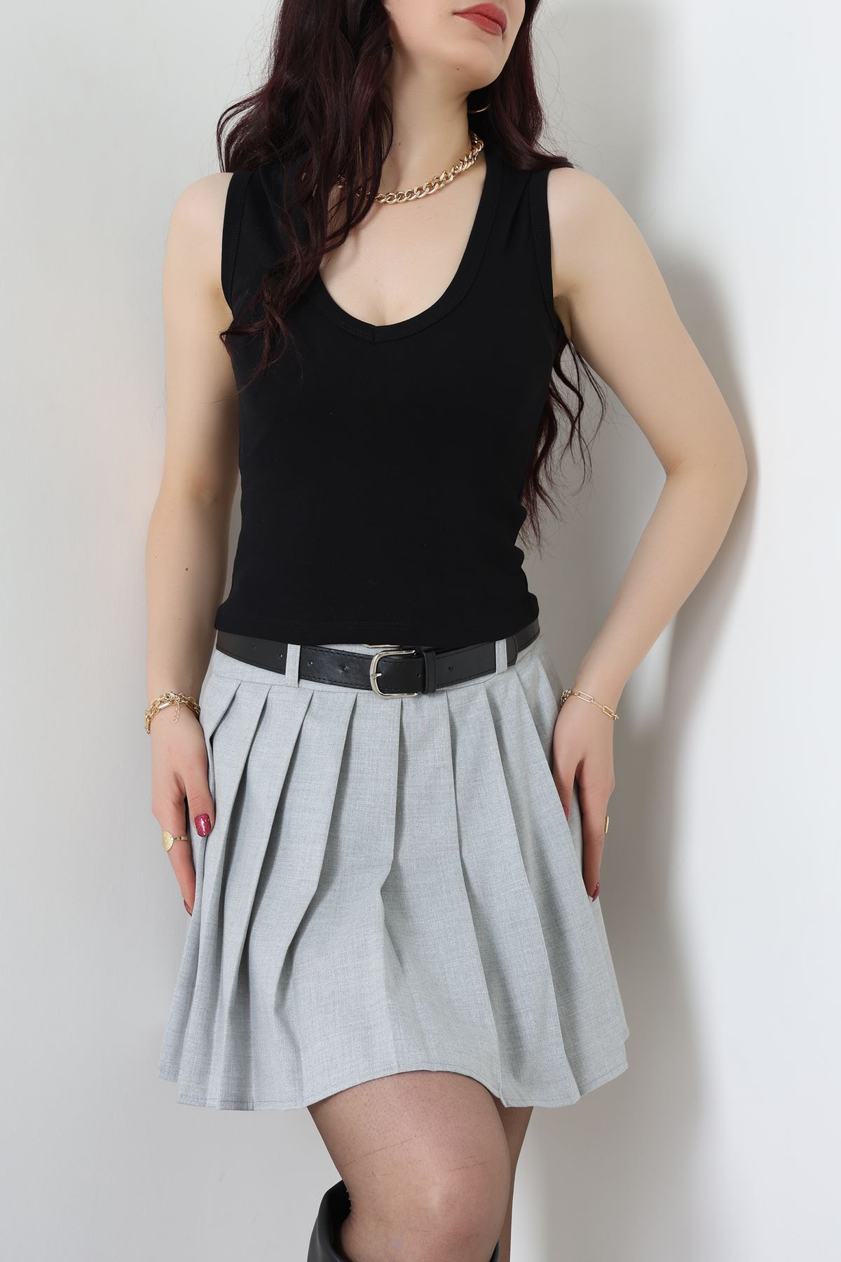 V Yaka Ribana Atlet Siyah - 21899.200.