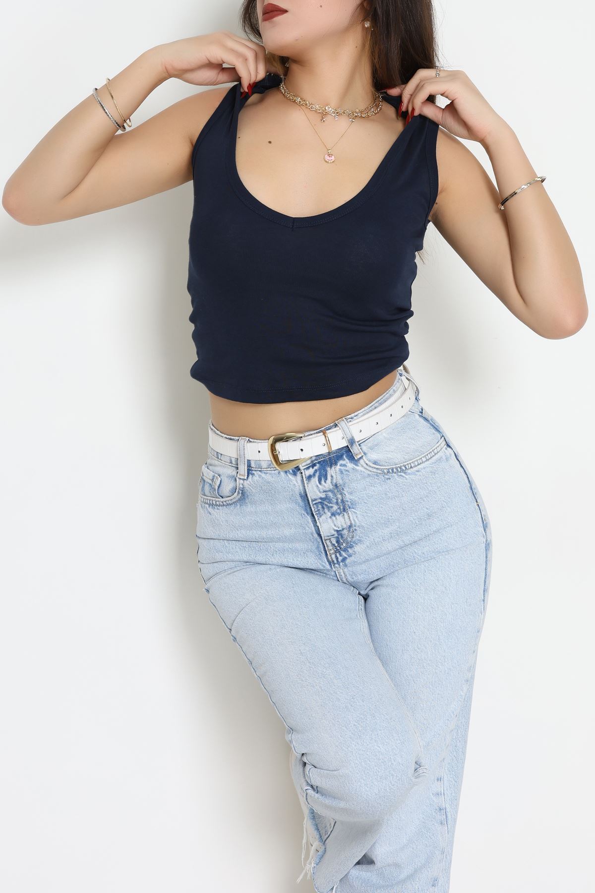 V Yaka Ribana Atlet Lacivert - 21899.200.