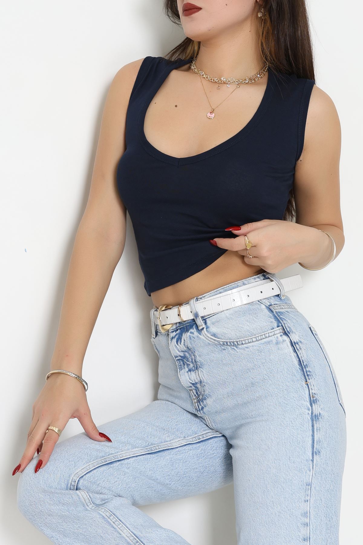 V Yaka Ribana Atlet Lacivert - 21899.200.