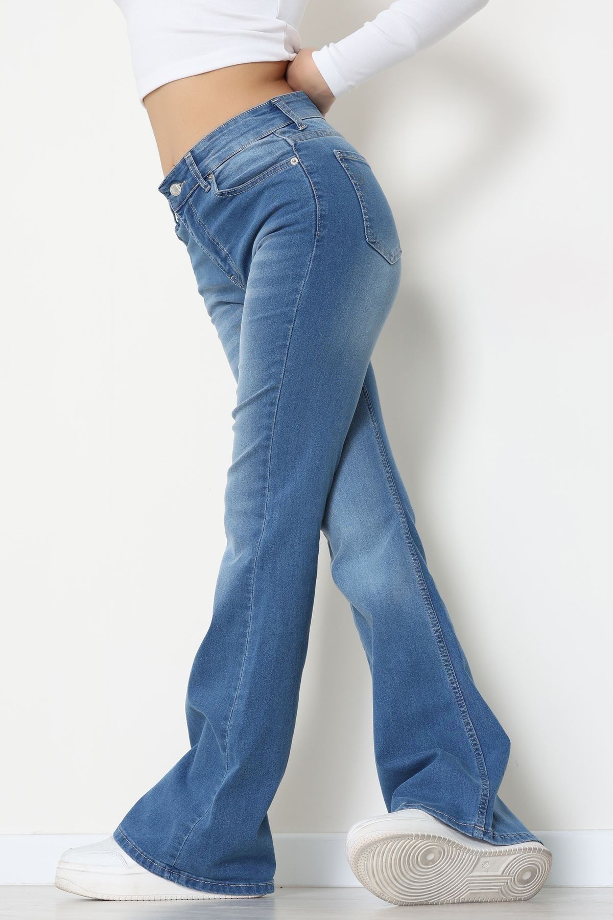 İspanyol Kot Pantolon Mavi - 31811.2059.