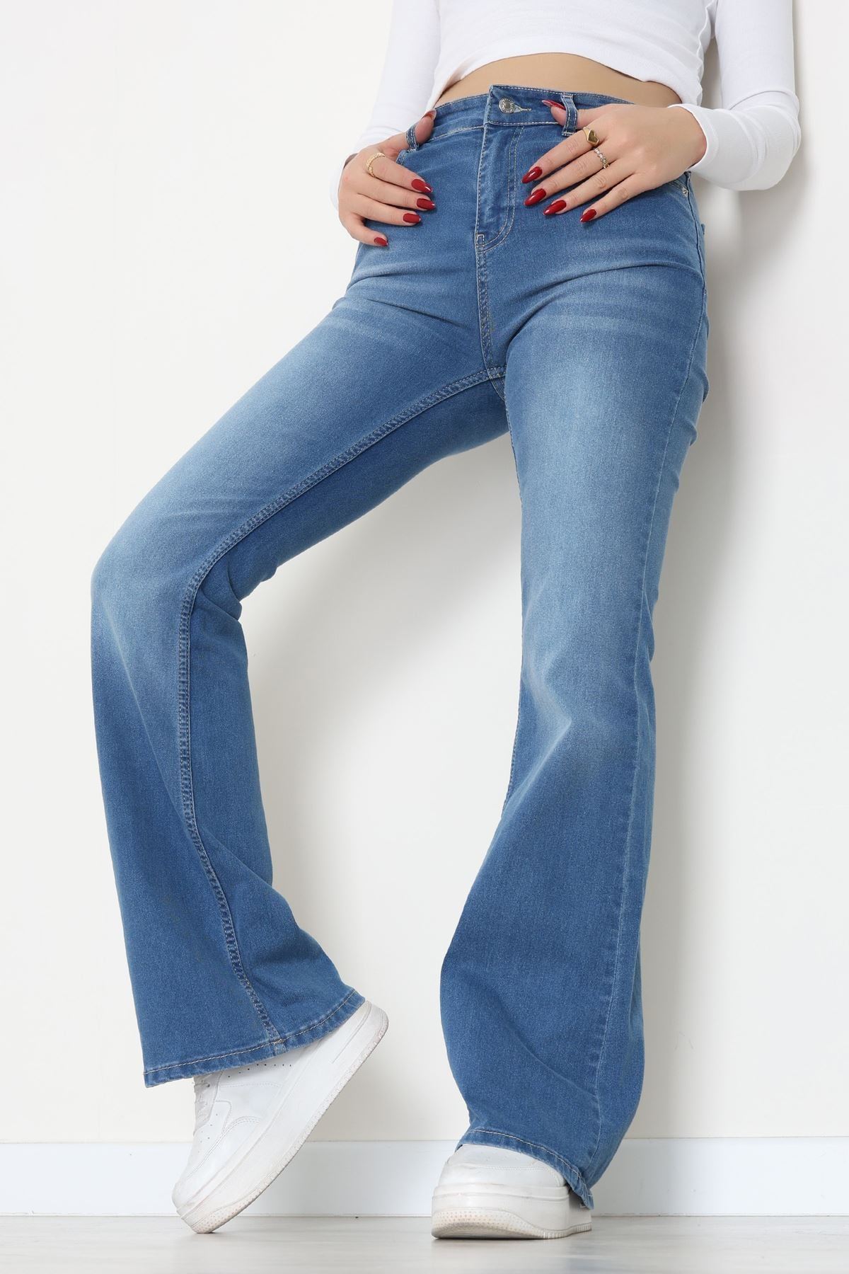 İspanyol Kot Pantolon Mavi - 31811.2059.