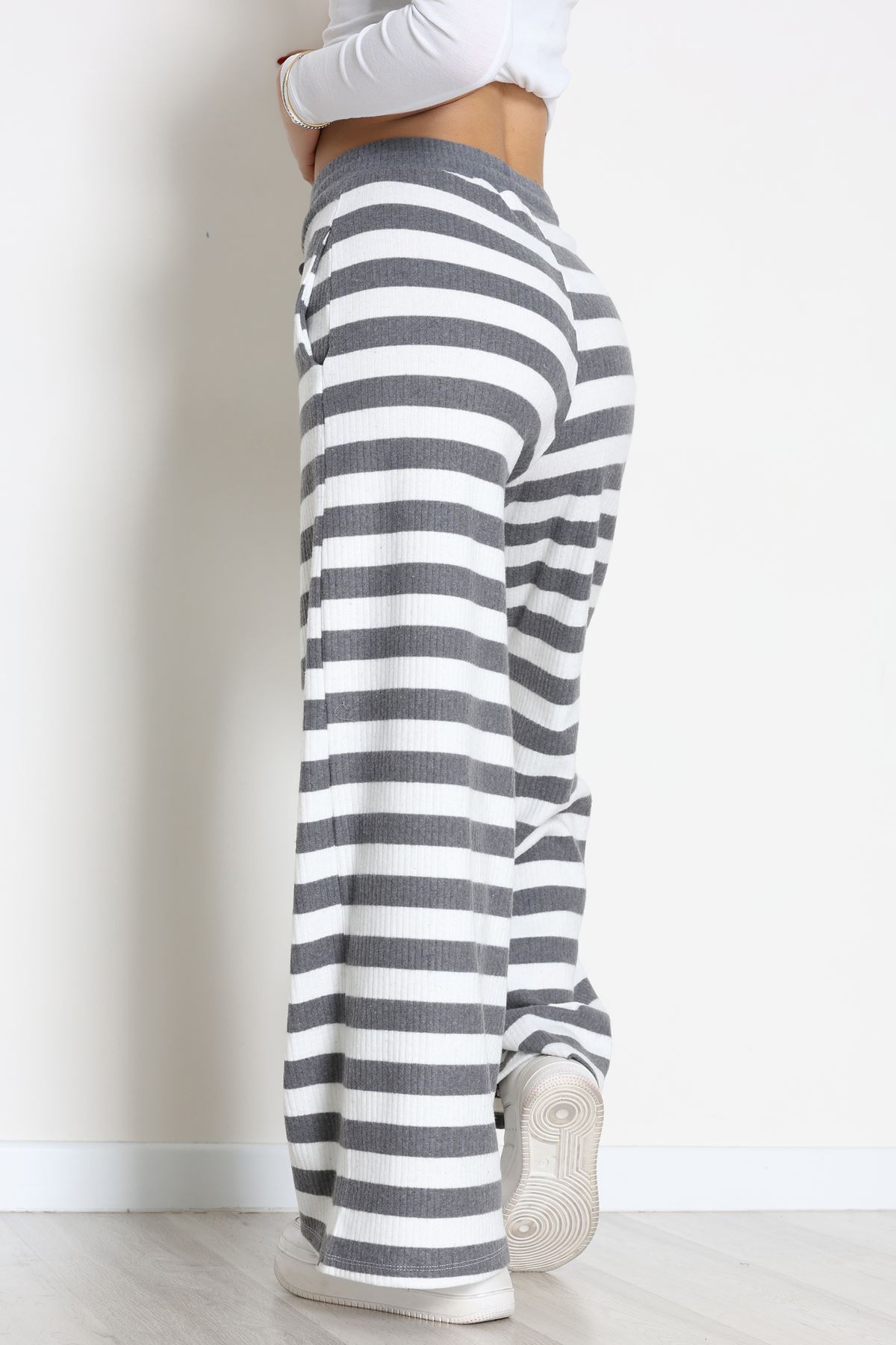 Fitilli İnterlok Pantolon Füme - 52190.1567.