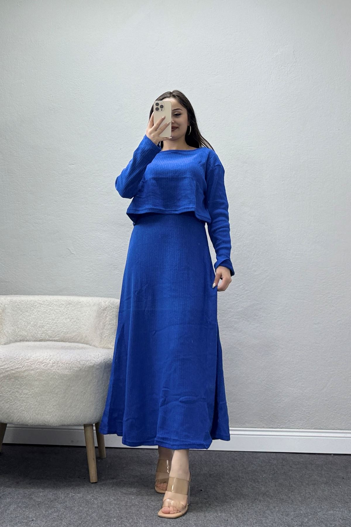 Raporlu Ribana Etekli Takım Saks - 55015.1567.