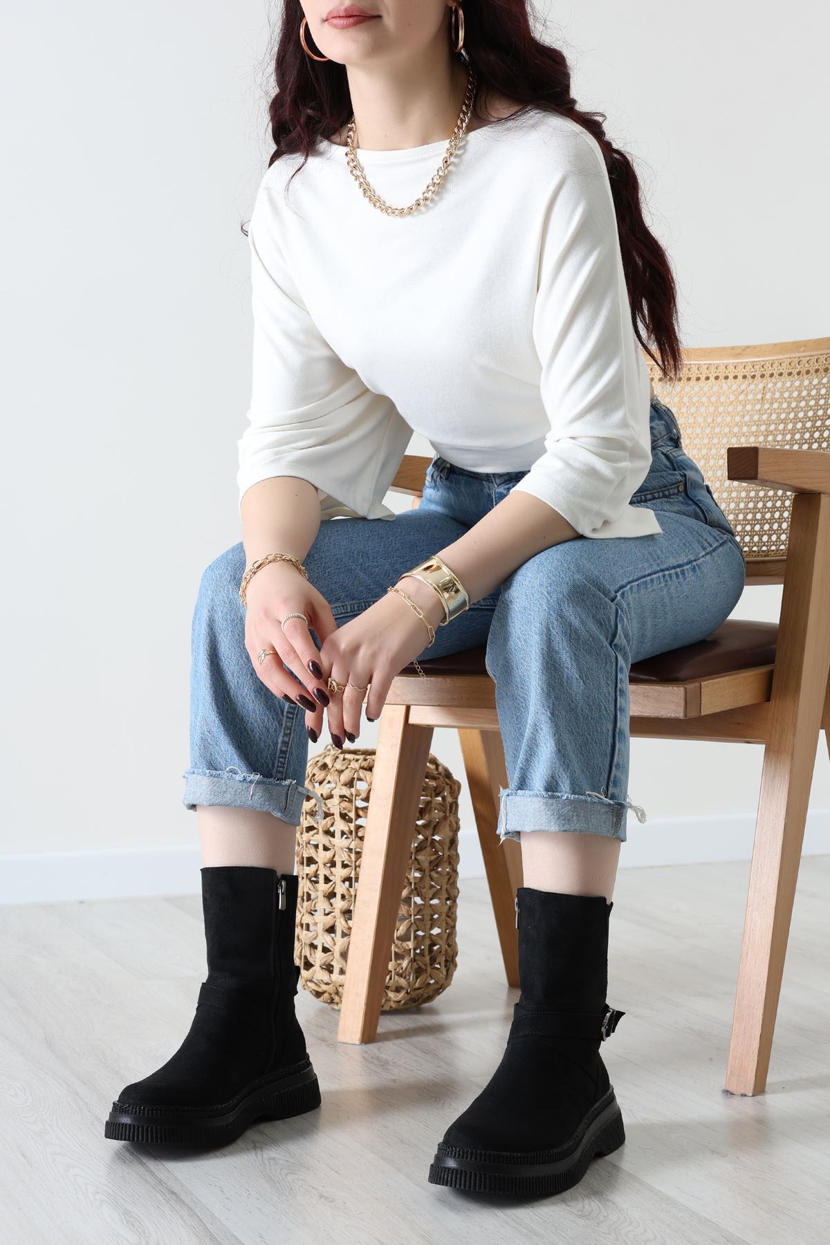 Lastikli Bot Siyahsüet - 32568.264.