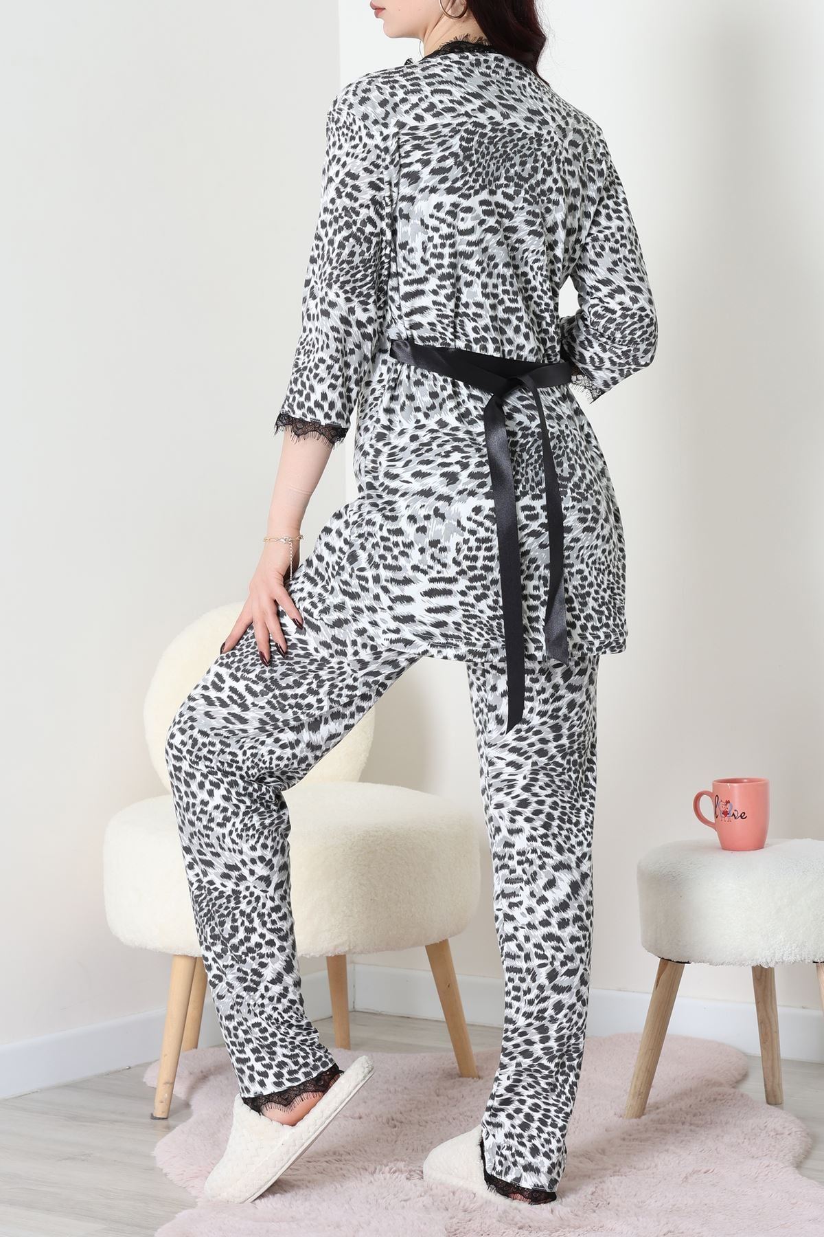 3'Lü Pijama Seti Leopar - 52170.2123.