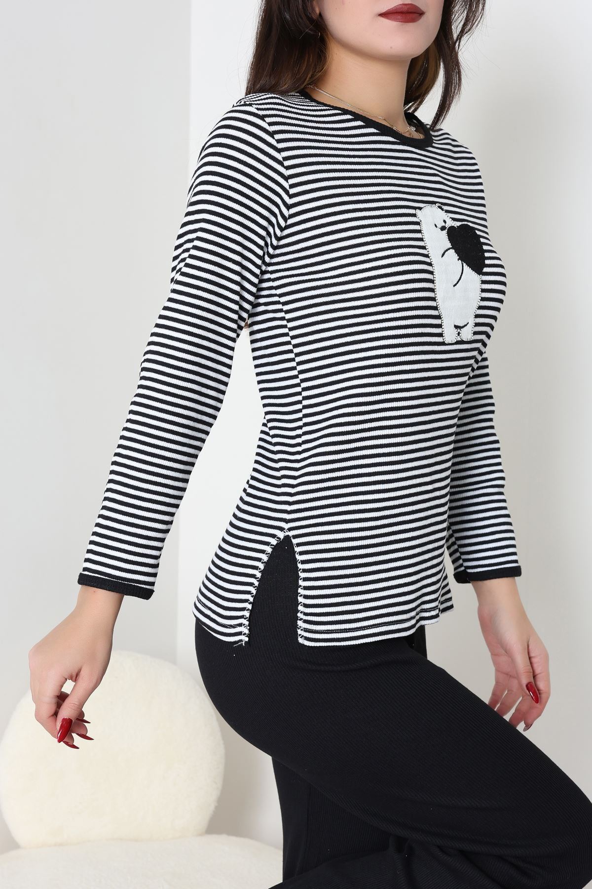 Kaşkorse Pijama Takımı Siyah - 52141.1567.