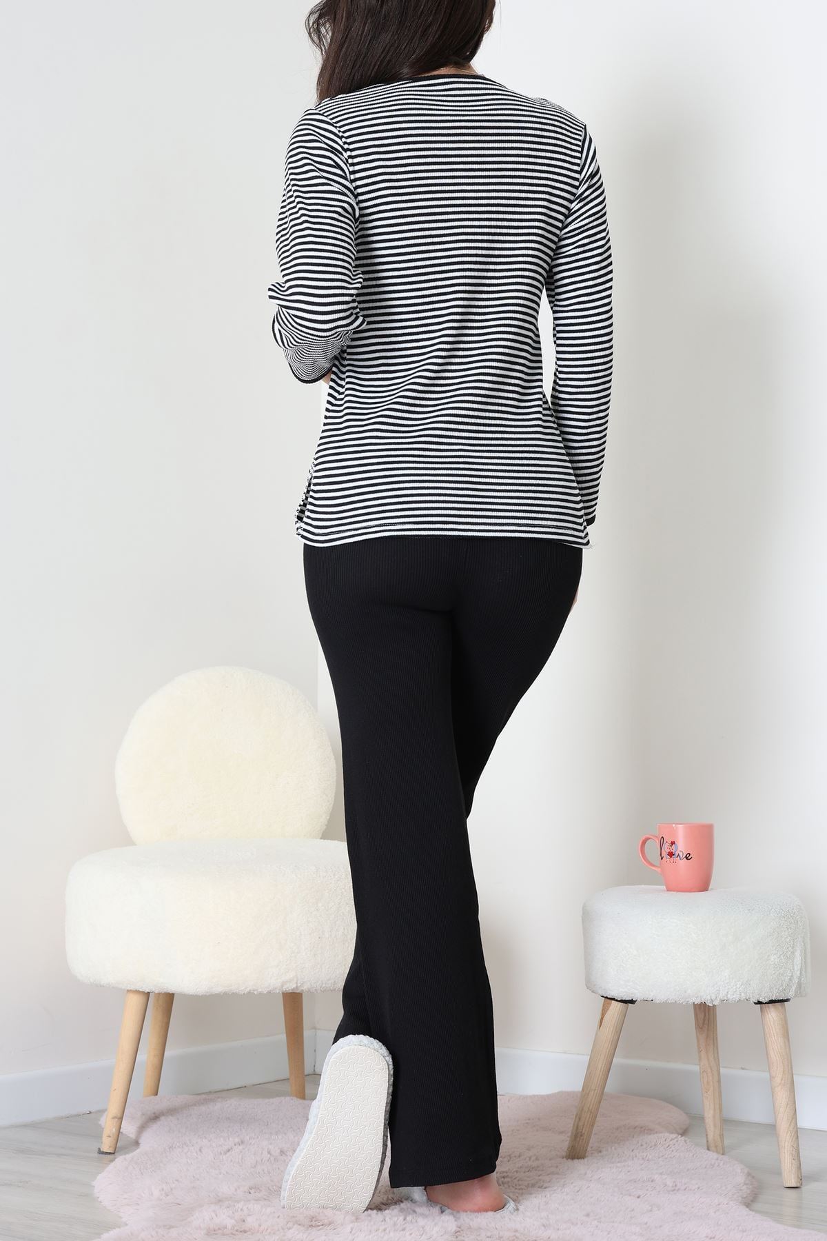 Kaşkorse Pijama Takımı Siyah - 52141.1567.