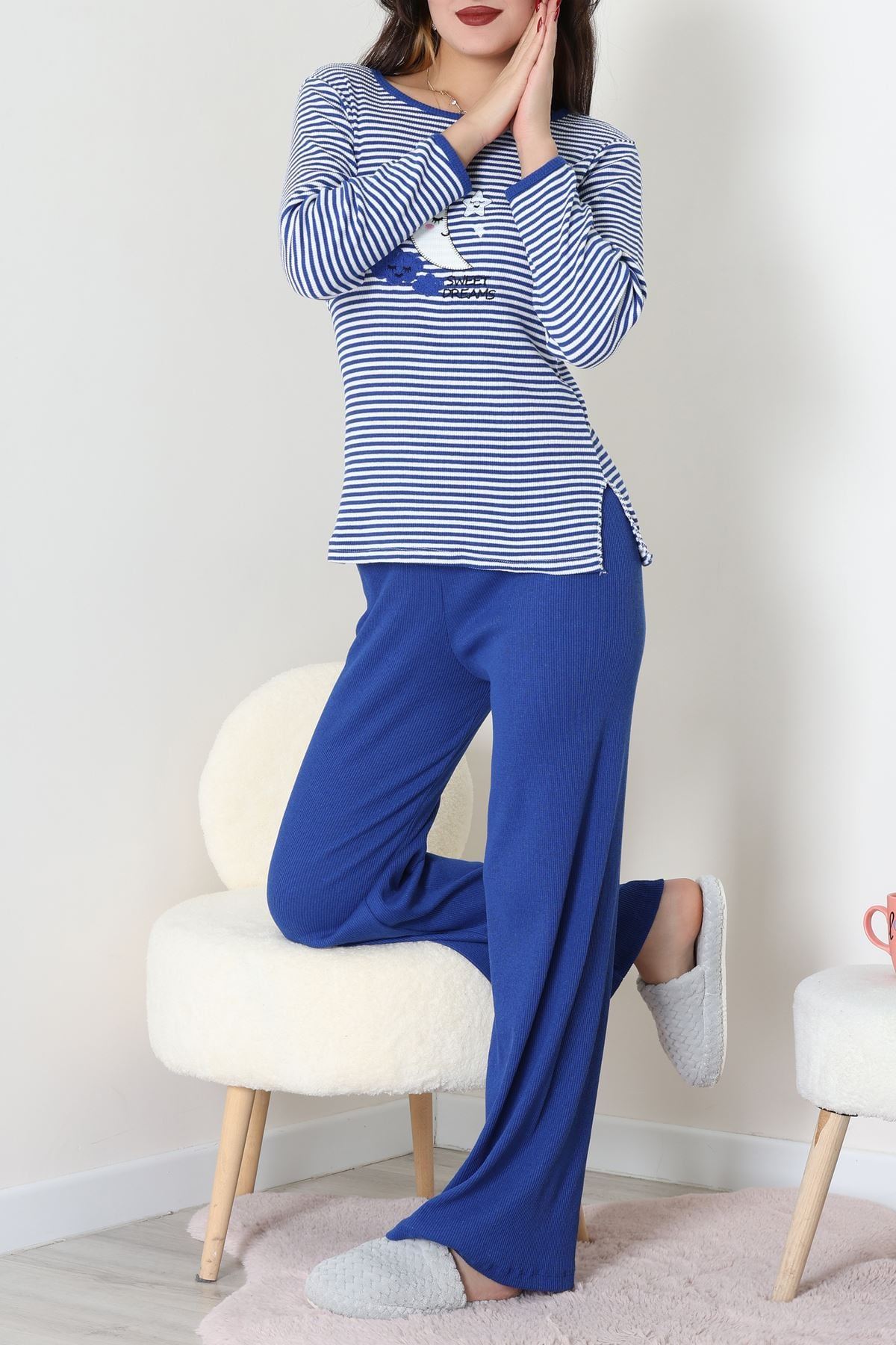 Kaşkorse Pijama Takımı Lacivert - 52141.1567.