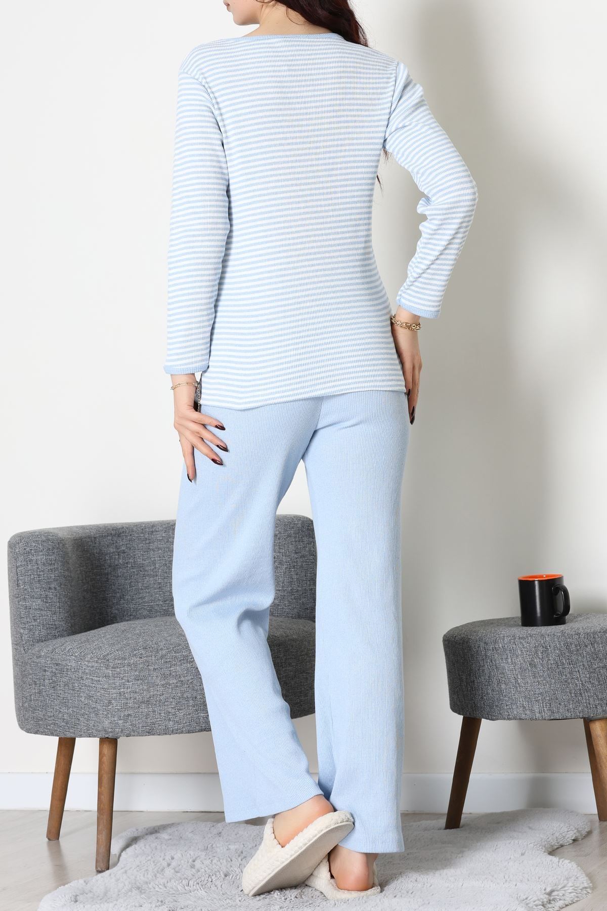 Kaşkorse Pijama Takımı Mavi - 52141.1567.