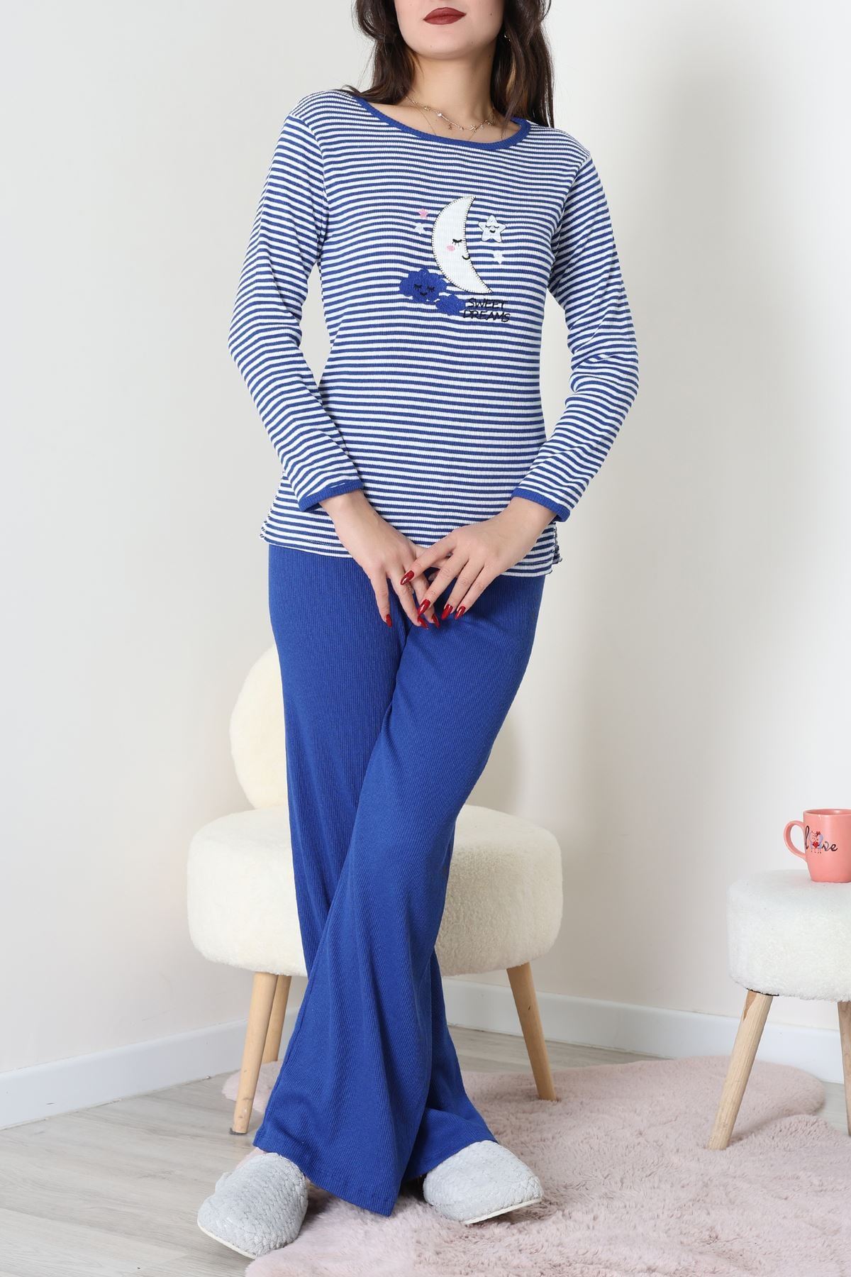 Kaşkorse Pijama Takımı Lacivert - 52141.1567.