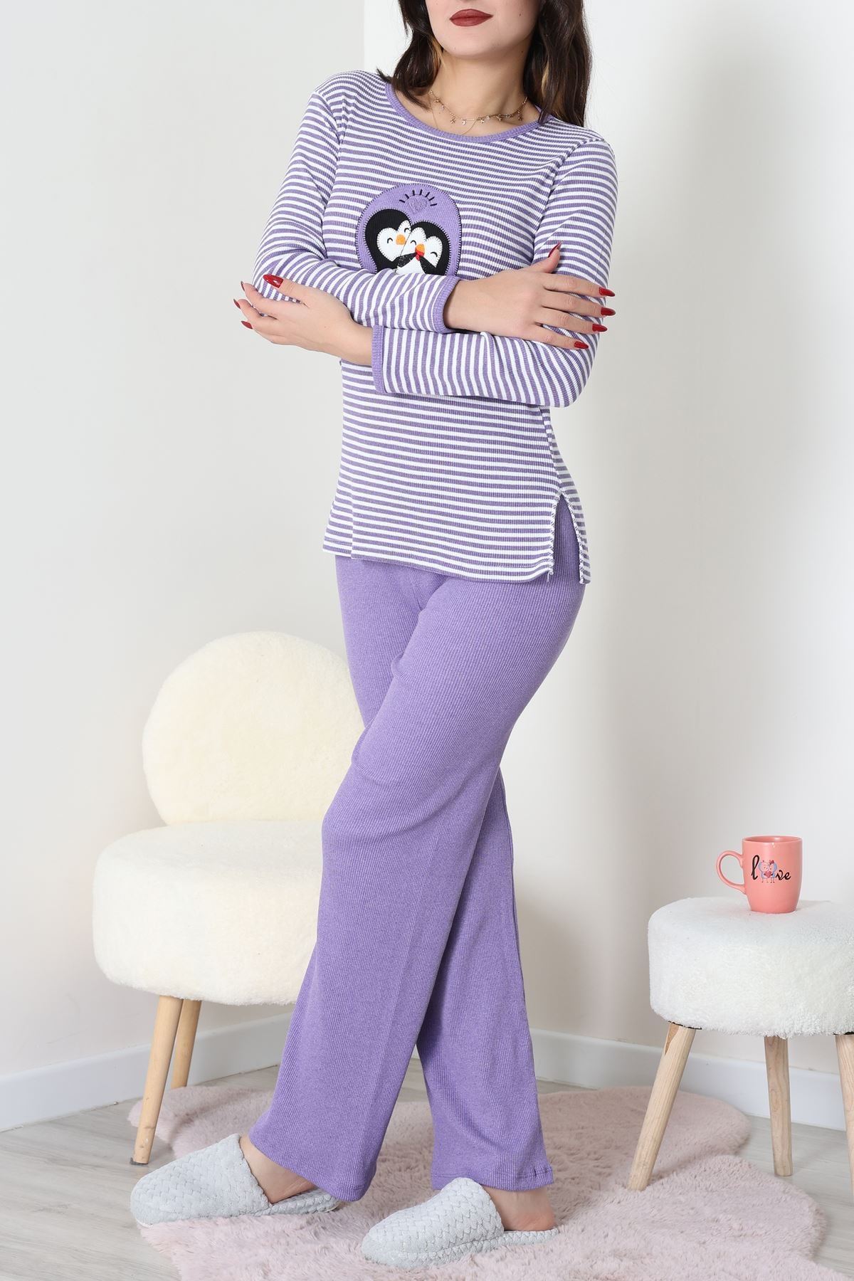 Kaşkorse Pijama Takımı Mor - 52141.1567.