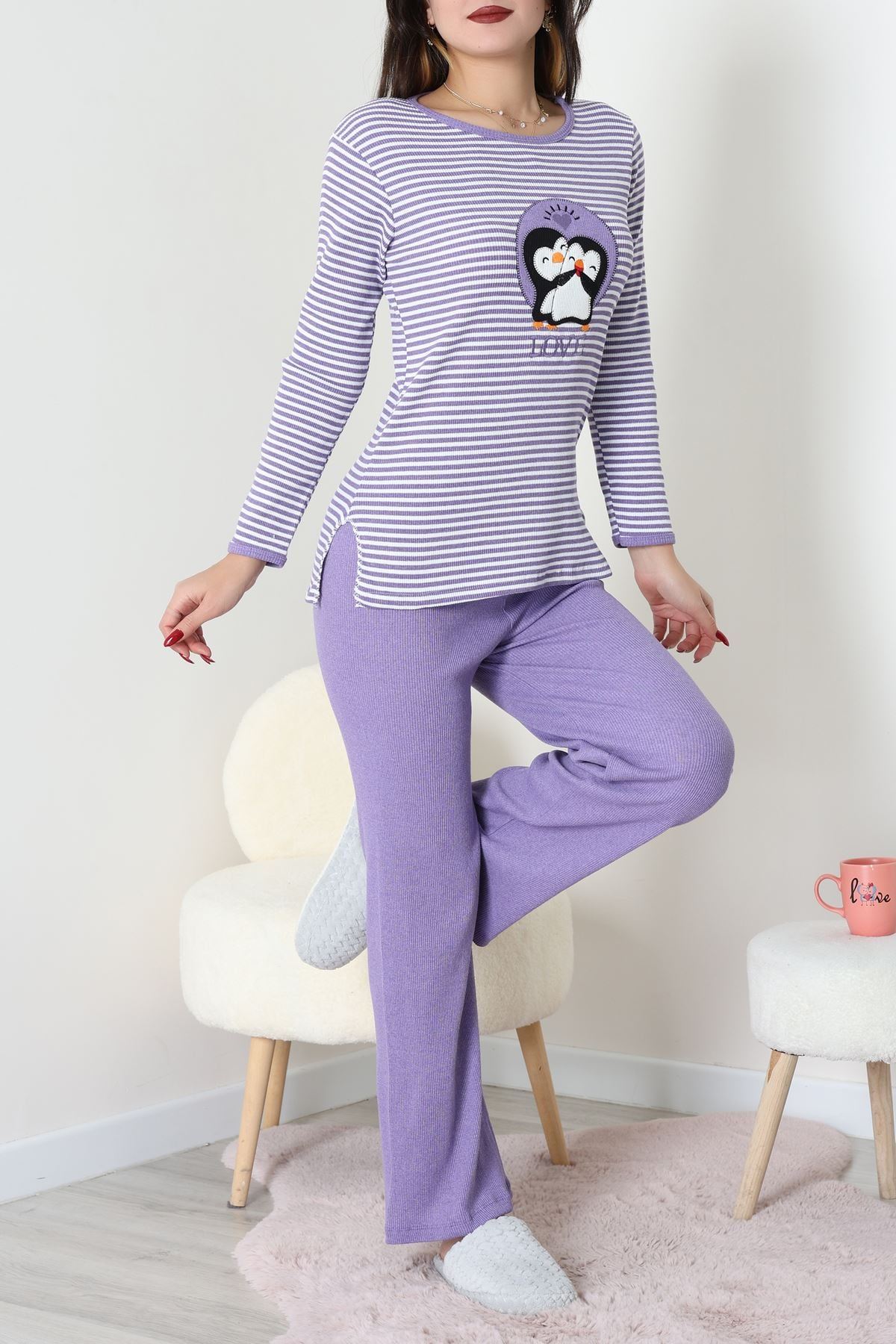 Kaşkorse Pijama Takımı Mor - 52141.1567.