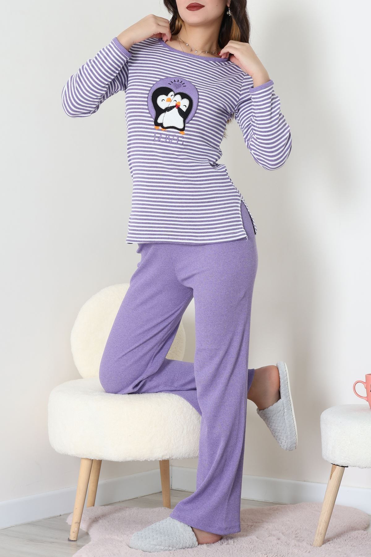 Kaşkorse Pijama Takımı Mor - 52141.1567.