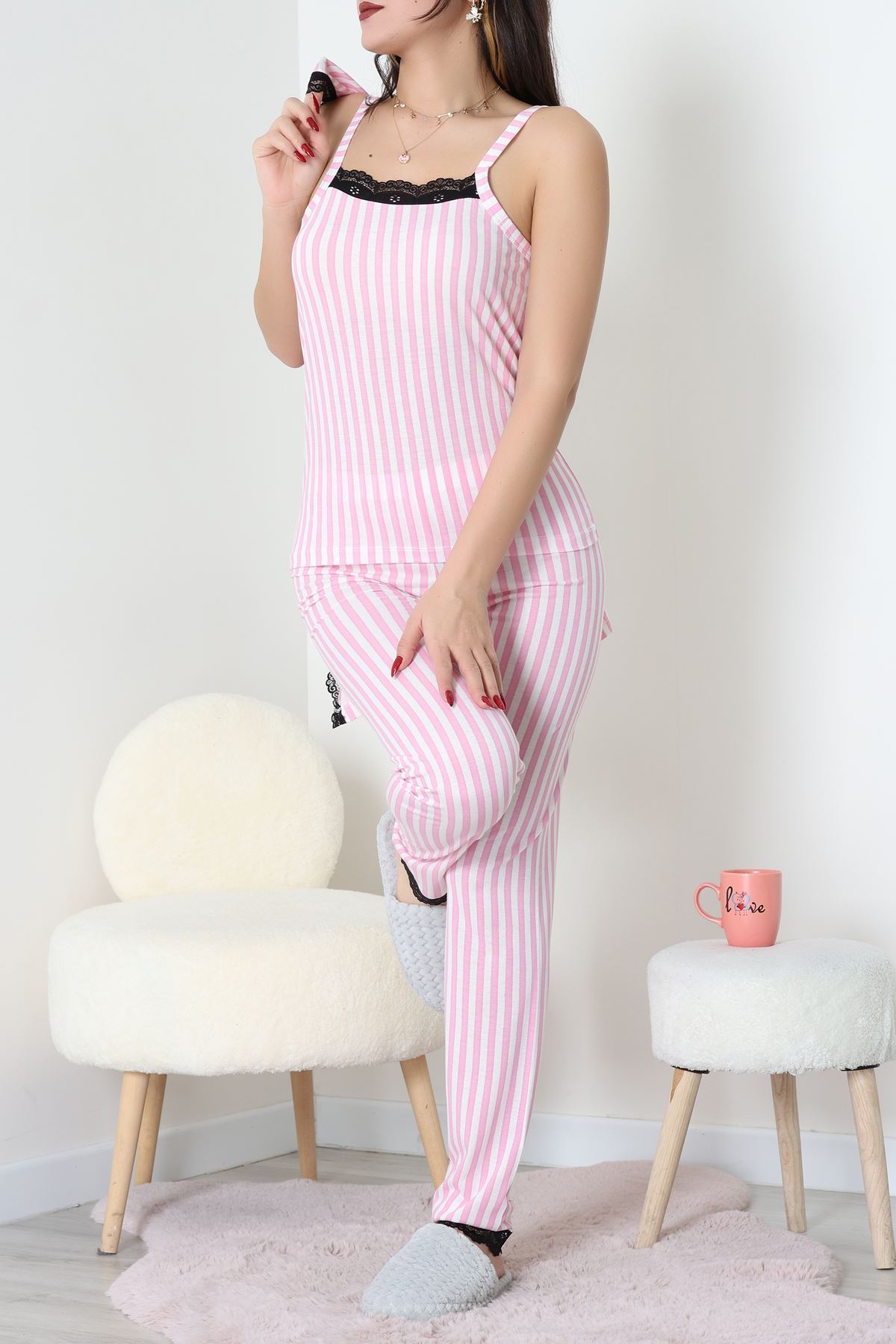 3'Lü Pijama Seti Pembeçizgi - 52170.2123.