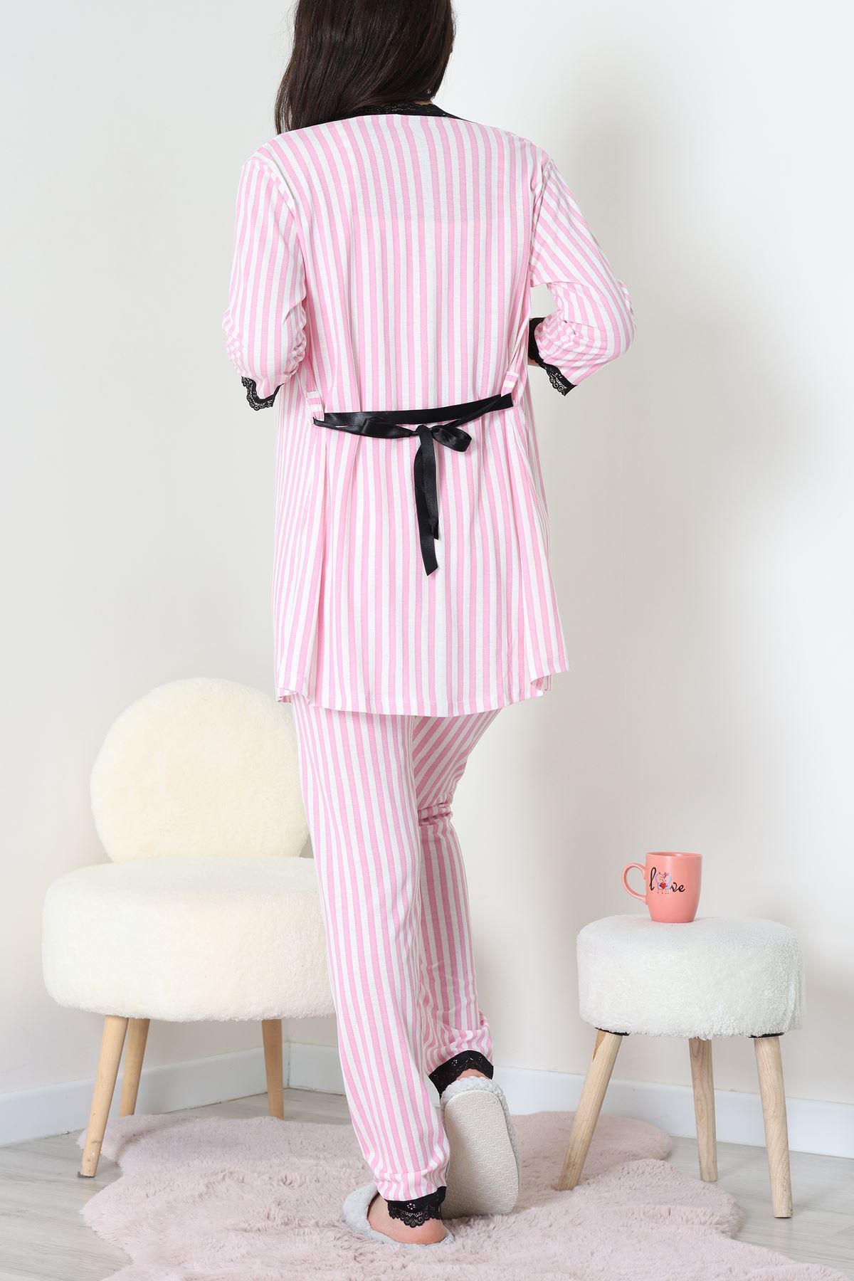 3'Lü Pijama Seti Pembeçizgi - 52170.2123.