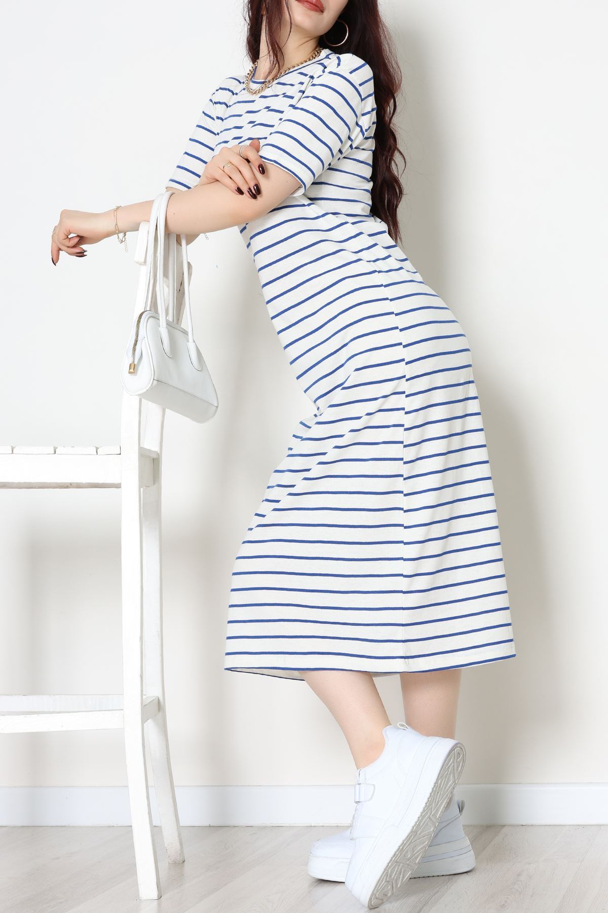 Bisiklet Yaka Süprem Penye Elbise Beyazlaci - 70824.1567.