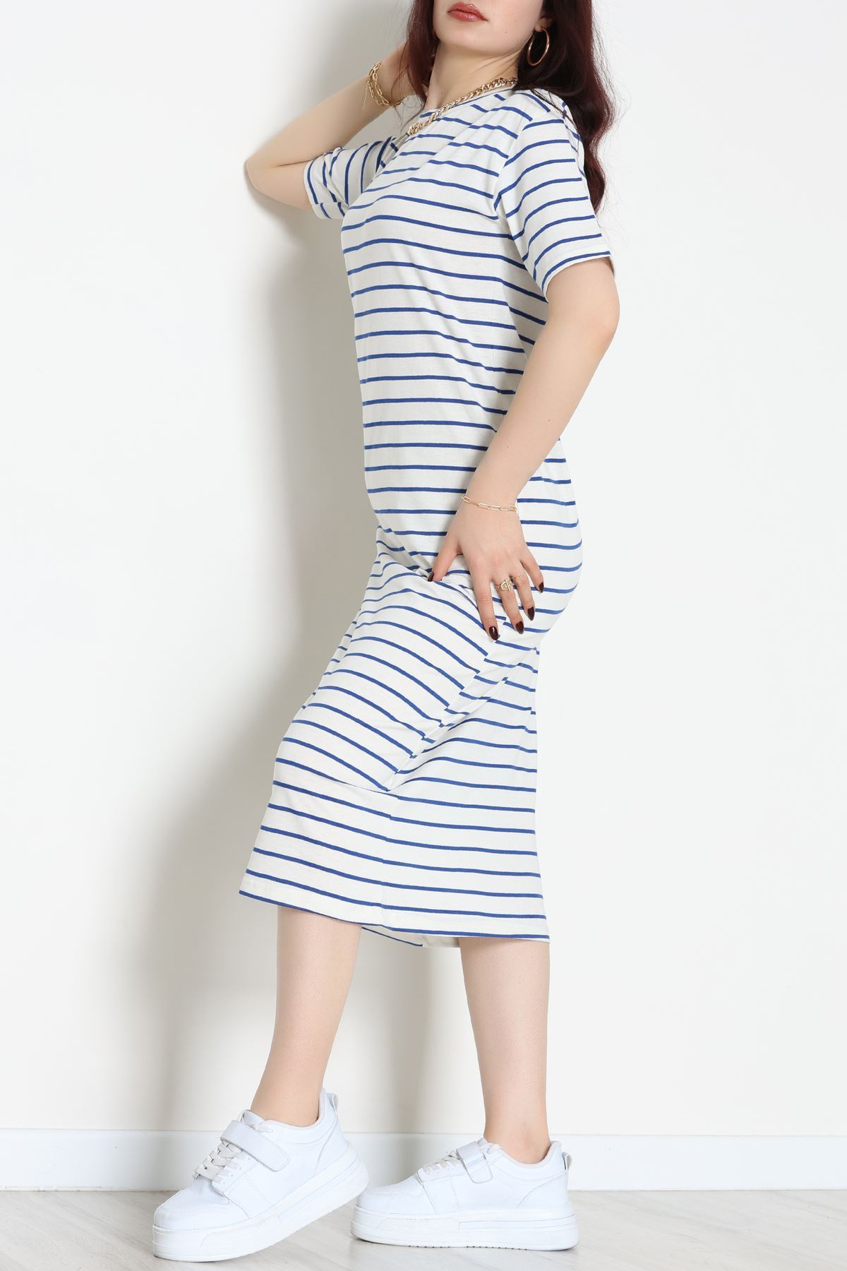 Bisiklet Yaka Süprem Penye Elbise Beyazlaci - 70824.1567.