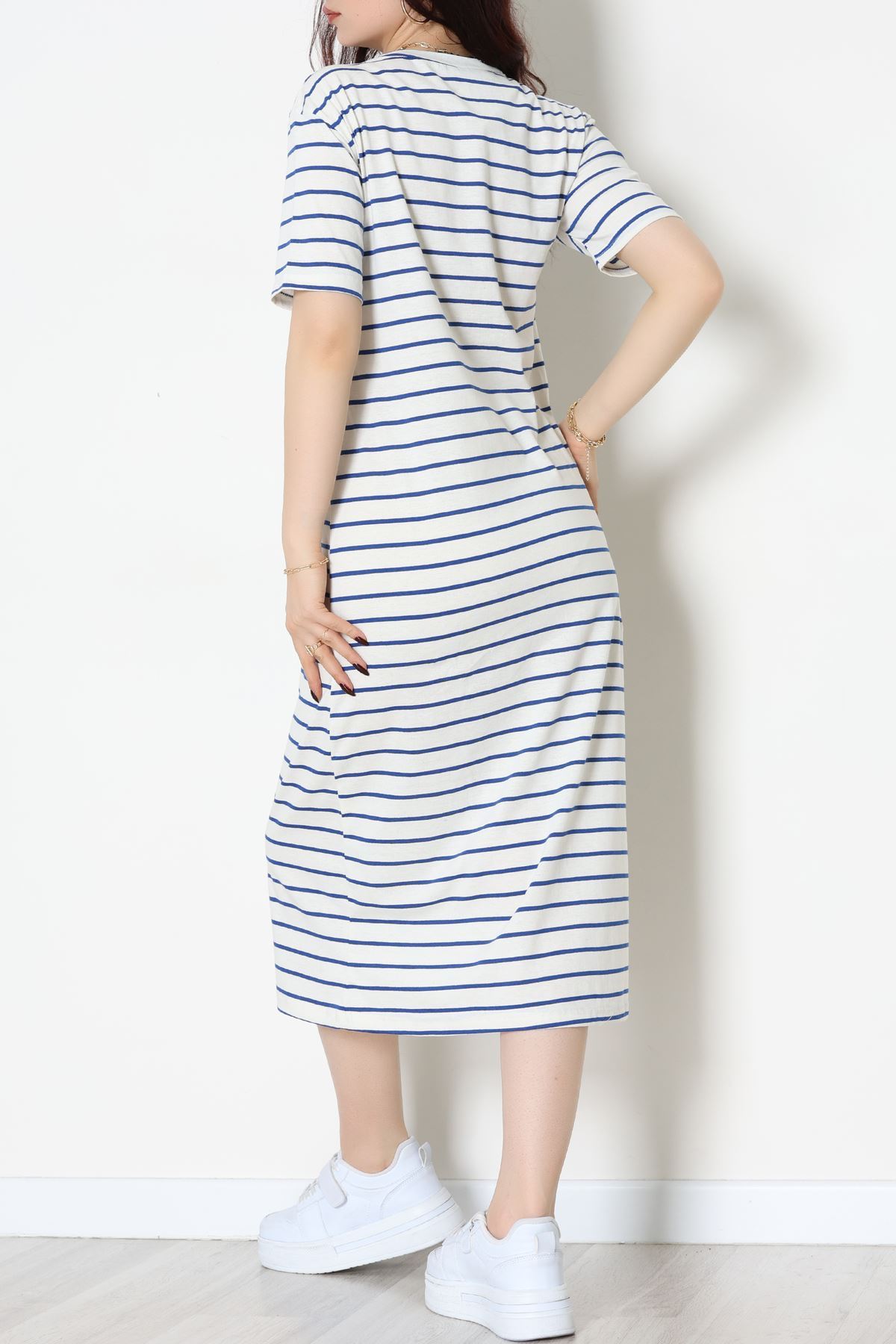 Bisiklet Yaka Süprem Penye Elbise Beyazlaci - 70824.1567.