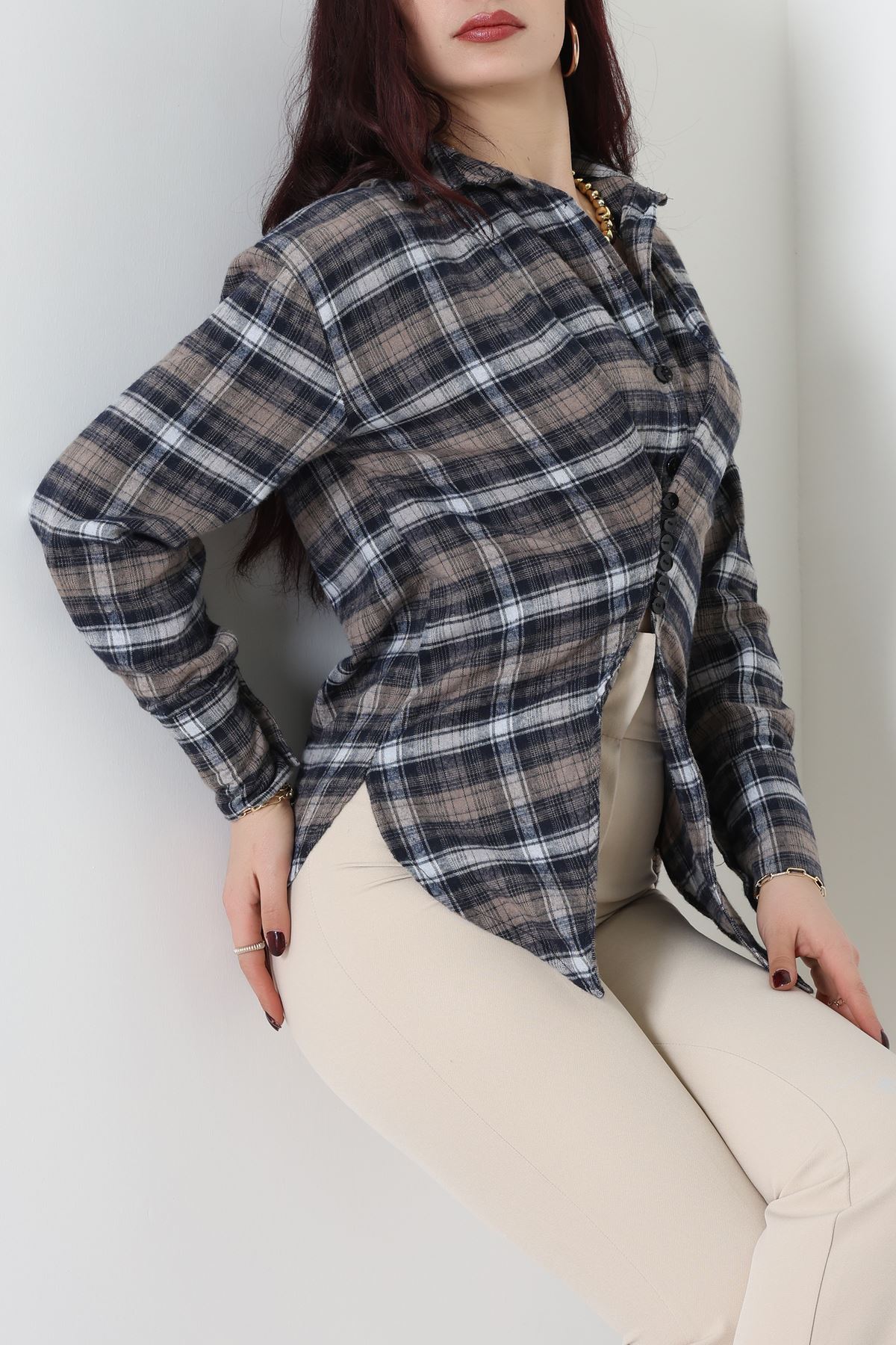 Ekose Gömlek Vizon - 4139.1247.