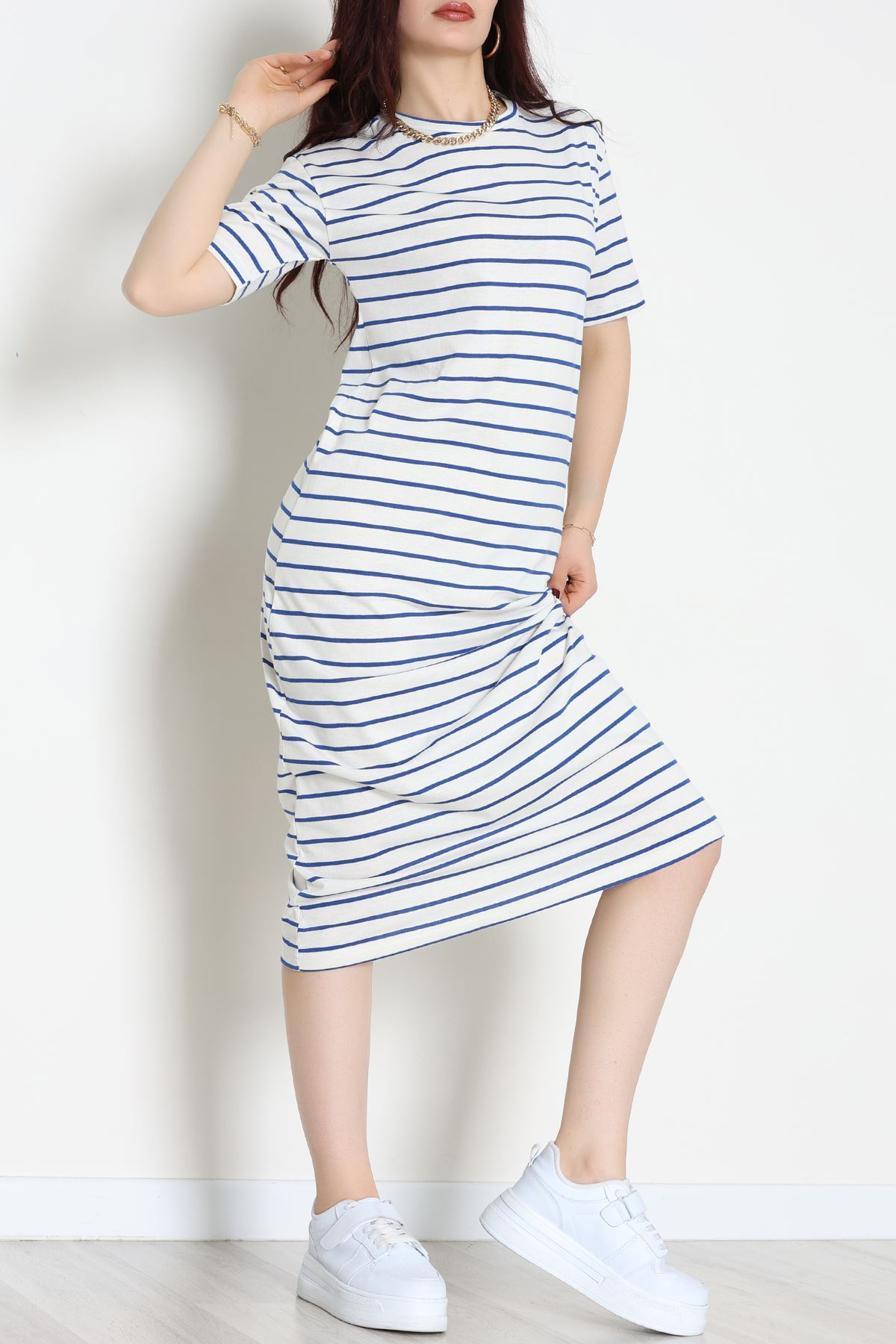 Bisiklet Yaka Süprem Penye Elbise Beyazlaci - 70824.1567.